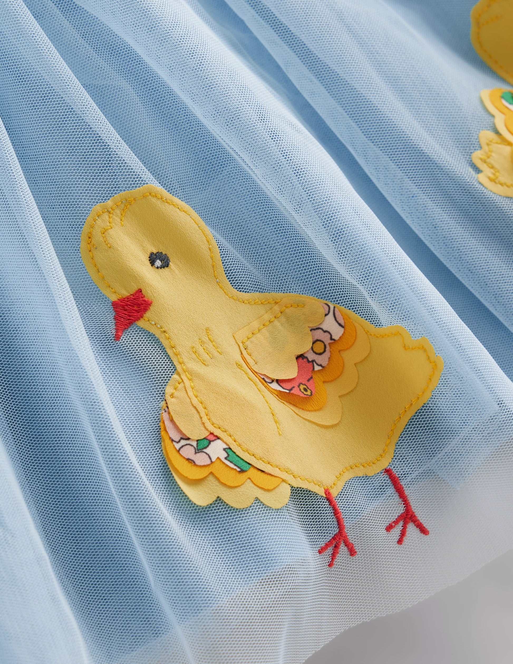 Ami Applique Tulle Dress-Pale Blue Chicks-4