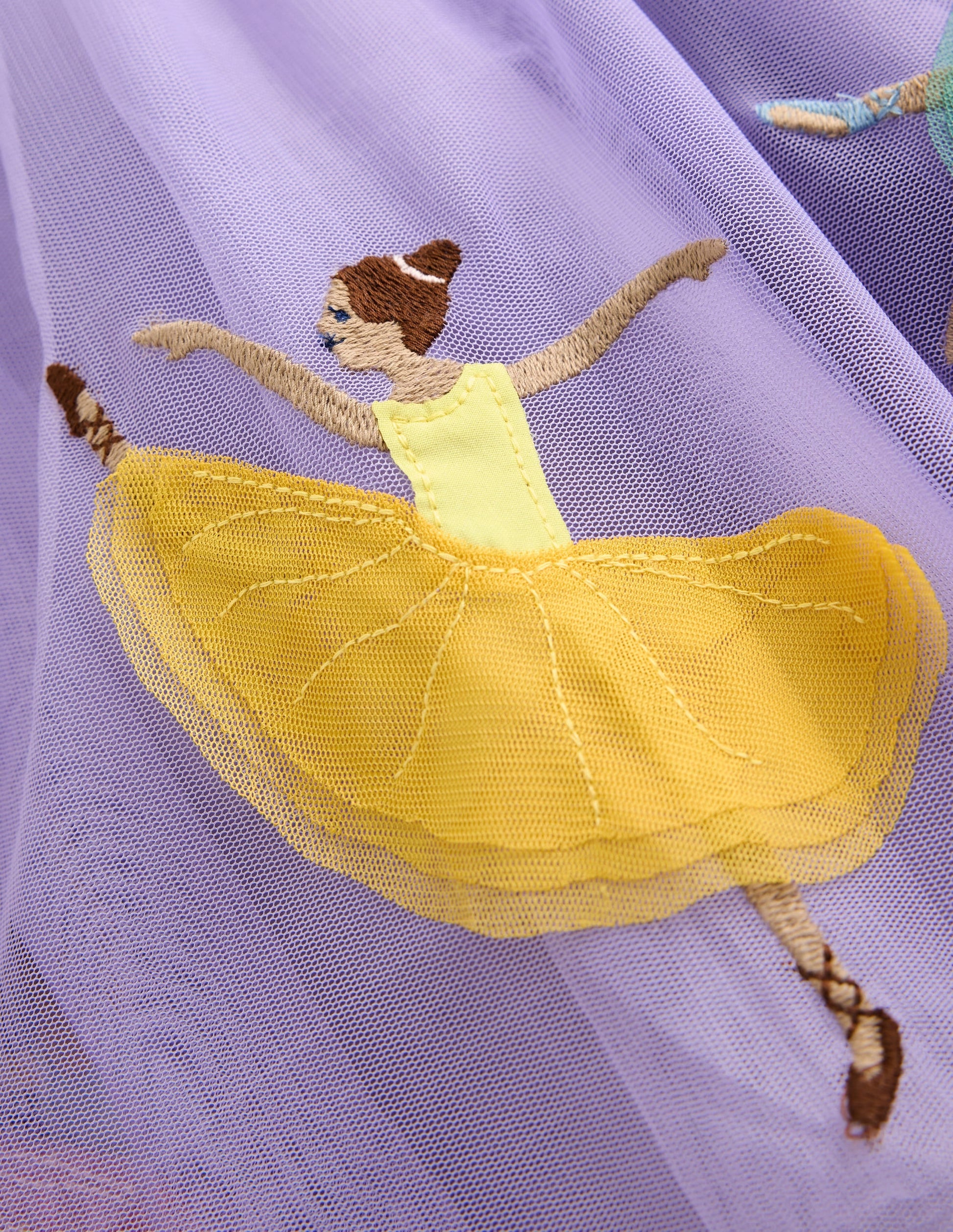 Ami Applique Tulle Dress-Misty Lavender Ballerinas-3