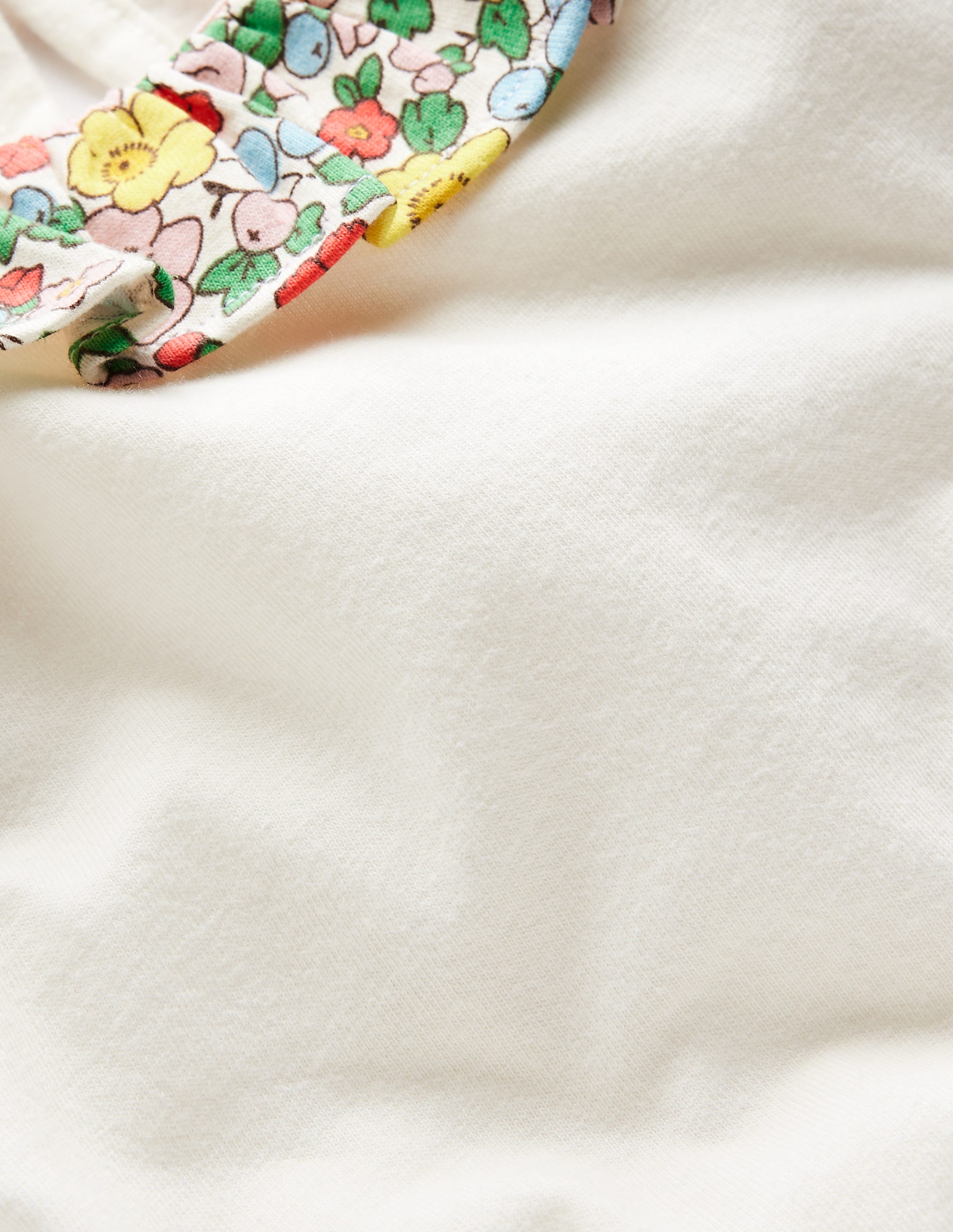 Short Sleeved Collared Top-Ivory Floral - Image 4