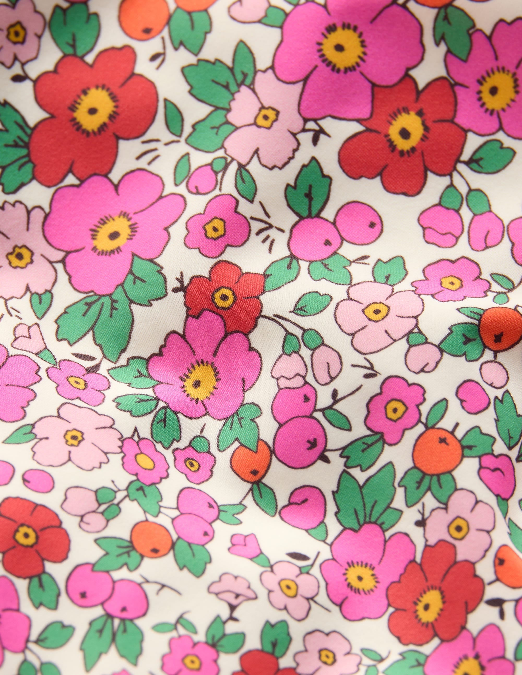 Cross-Back Tankini Top-Pink Apple Blossom Floral - Image 3