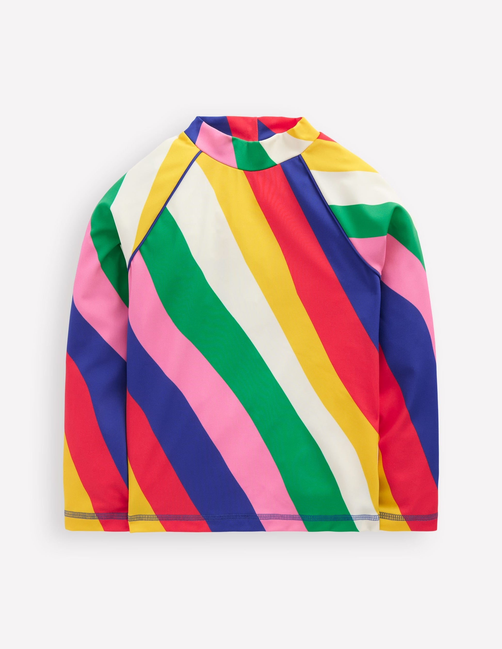Sunsafe Patterned Rash Vest-Multi Rainbow Swirl-1