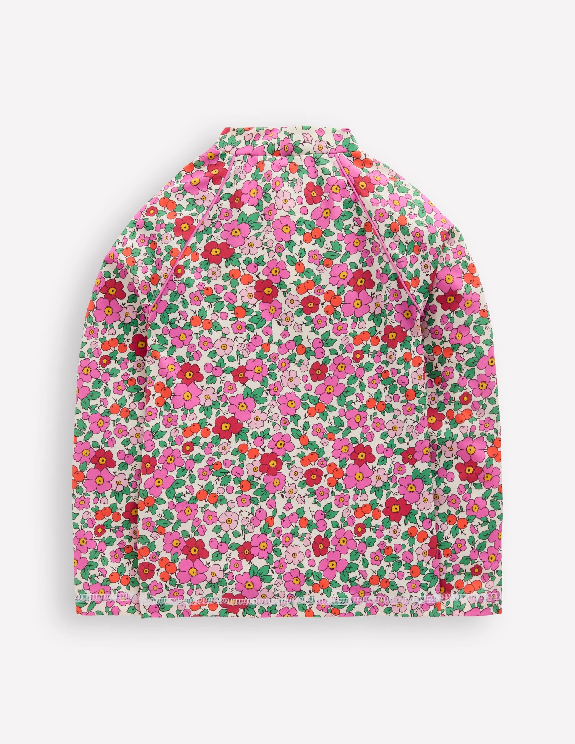 Sunsafe Patterned Rash Vest-Pink Apple Blossom Floral-2