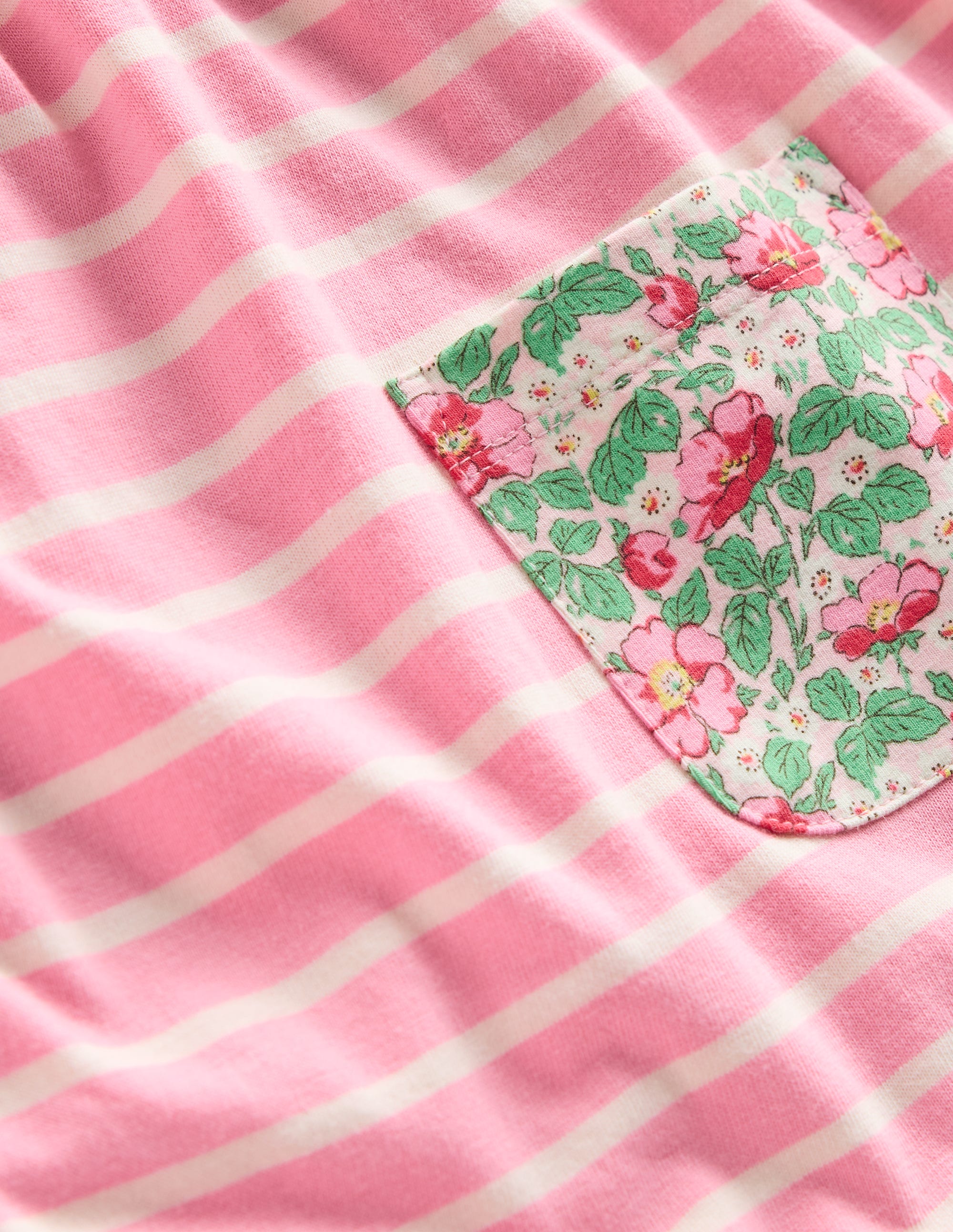 Long-sleeved print tunic set-Chalk Pink Wild Rose - Image 3