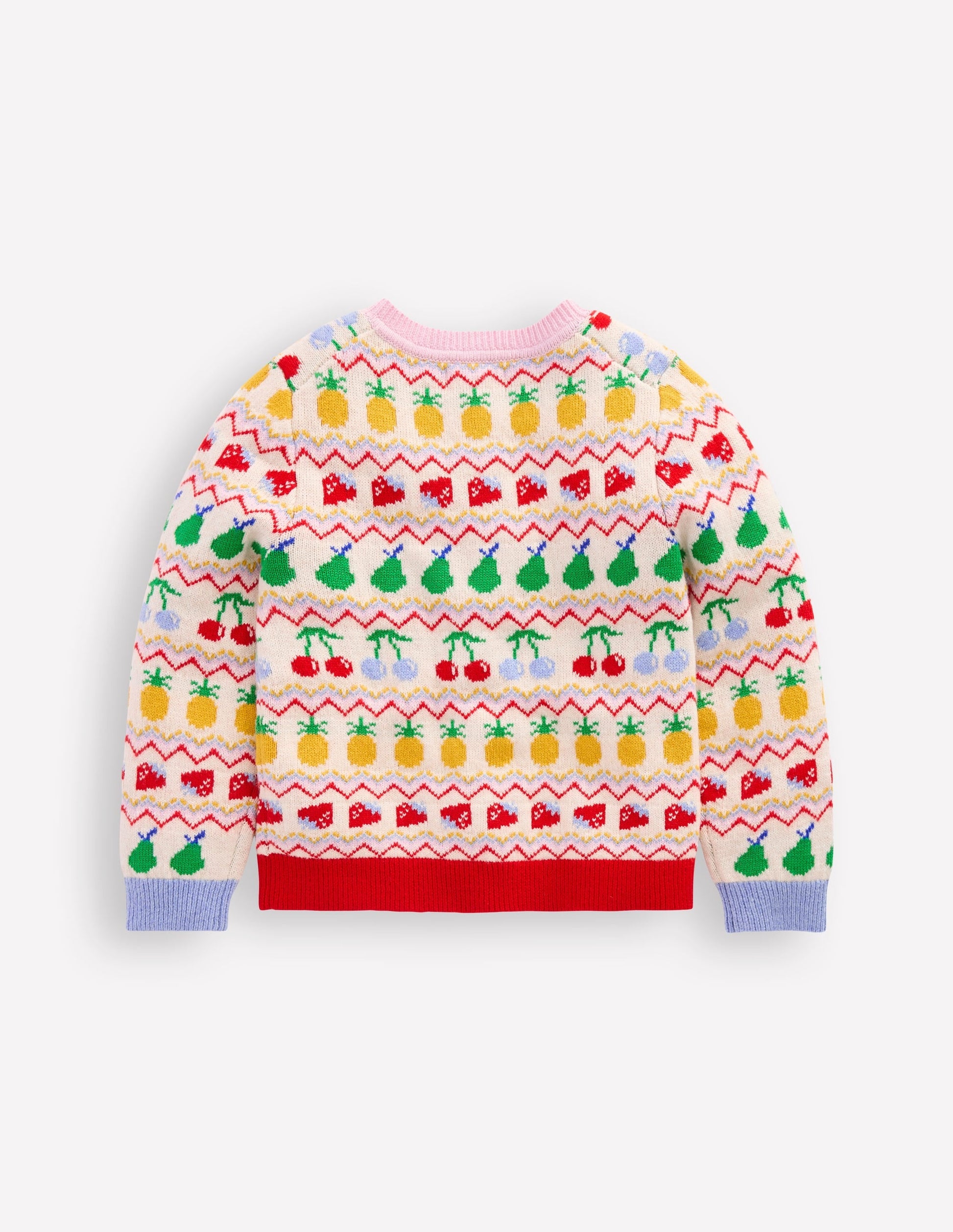 Edie Fair Isle Cardigan-Multi Fruit-2