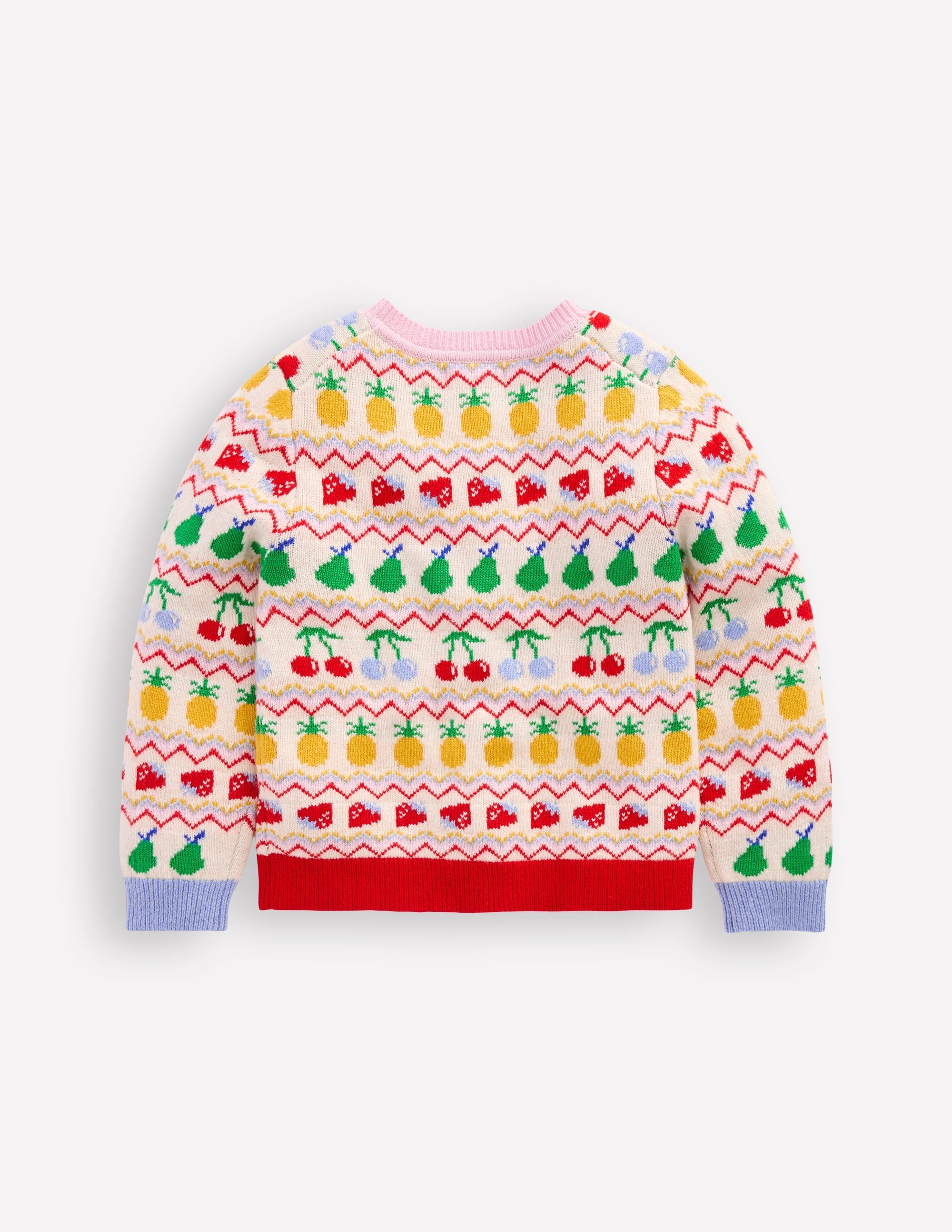 Edie Fair Isle Cardigan-Multi Fruit - Image 2