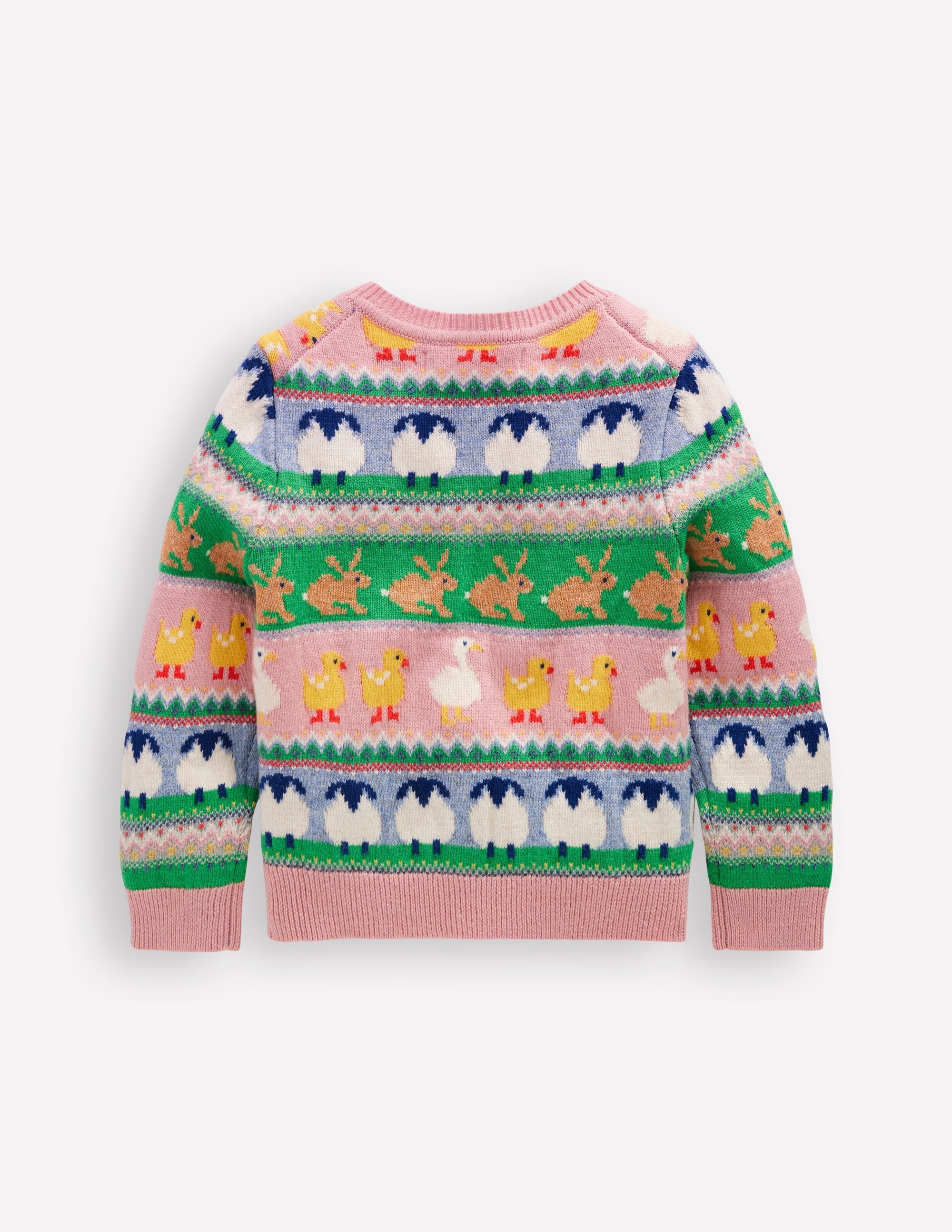 Edie Fair Isle Cardigan-Easter Fair Isle - Image 3