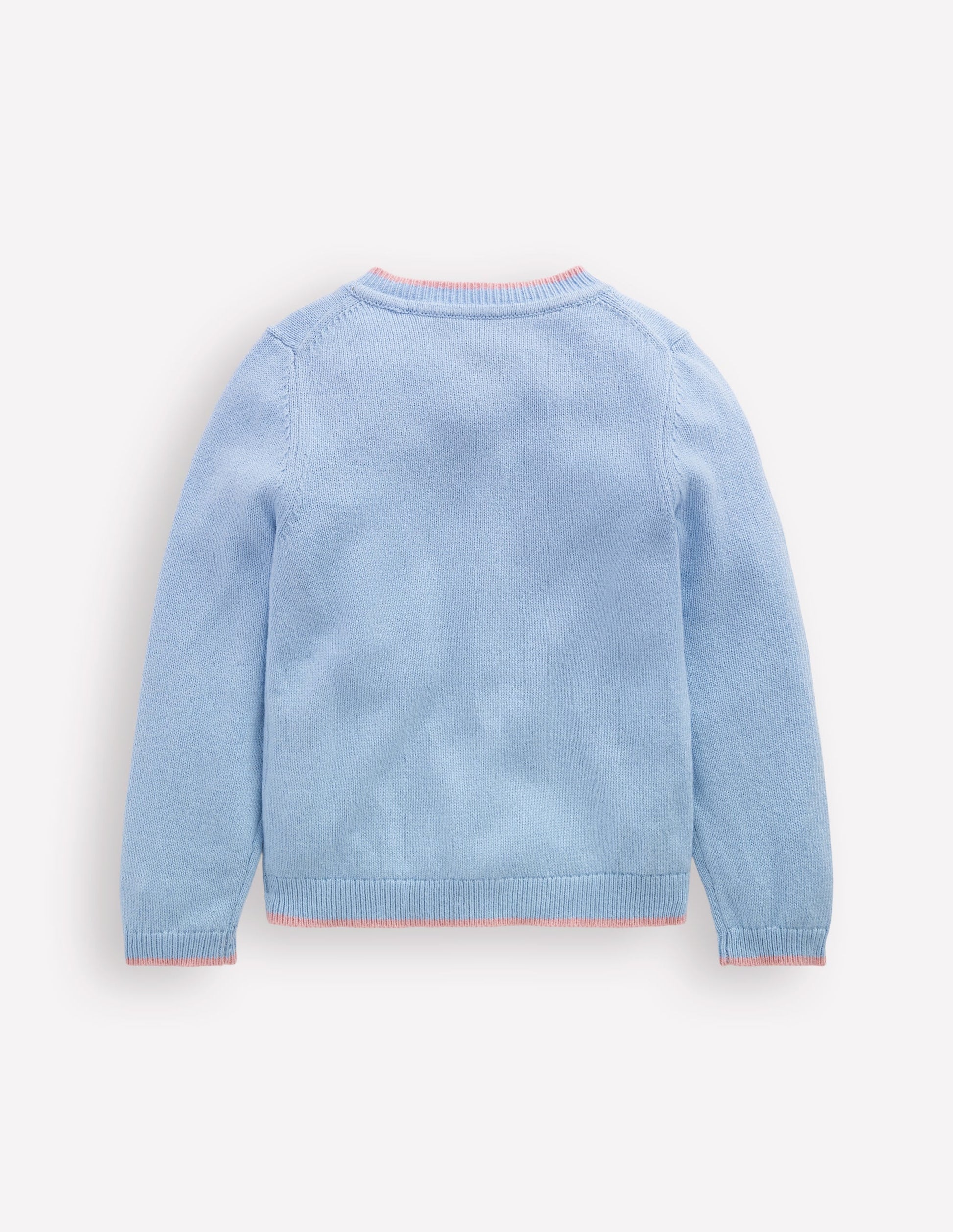 Evelyn Fun Logo Cardigan-Vintage Blue Chicks-3