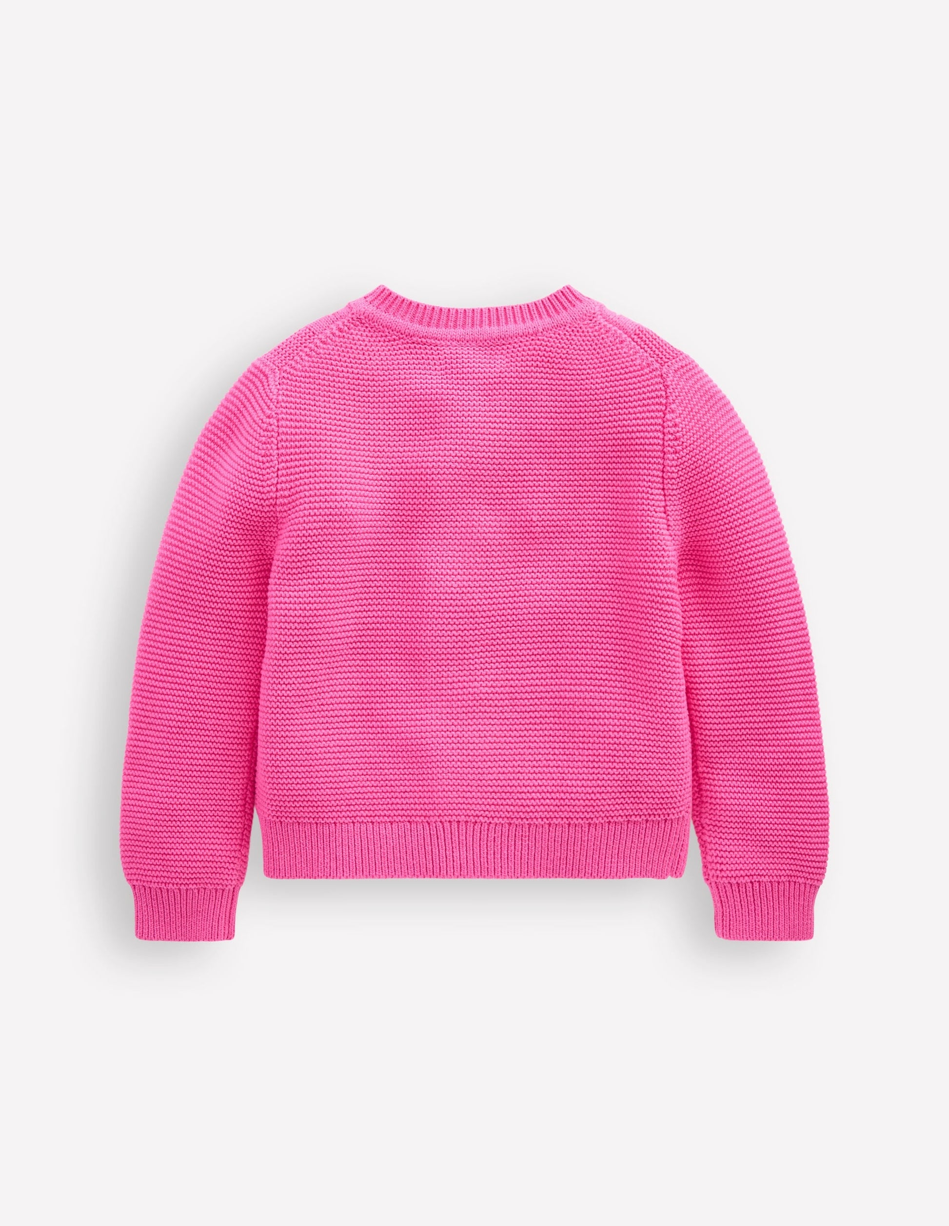 Embroidered Pointelle Cardigan-Rose Petal Pink Cherries-2