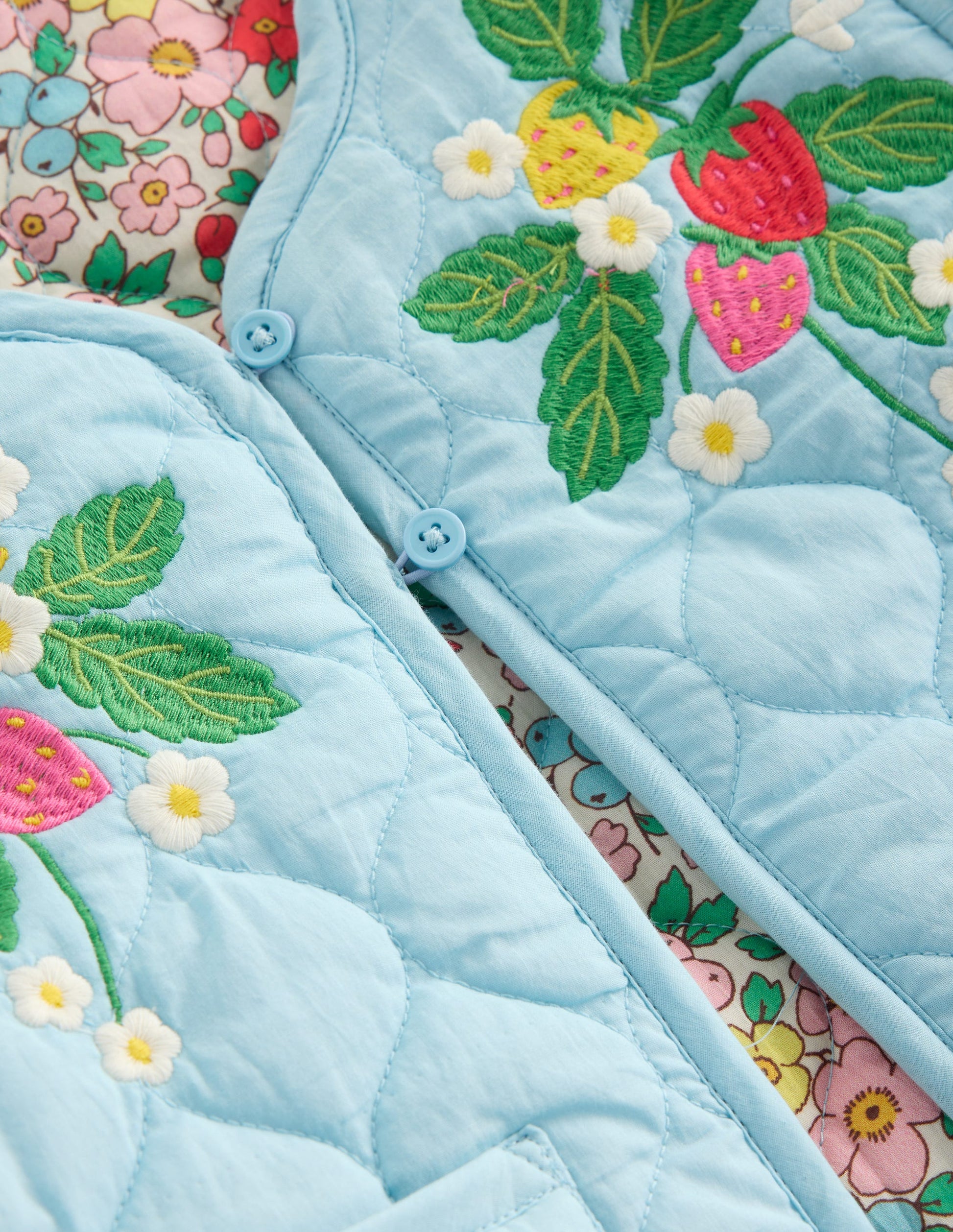 Aurore Reversible Jacket-Vanilla White Apple Blossom-4