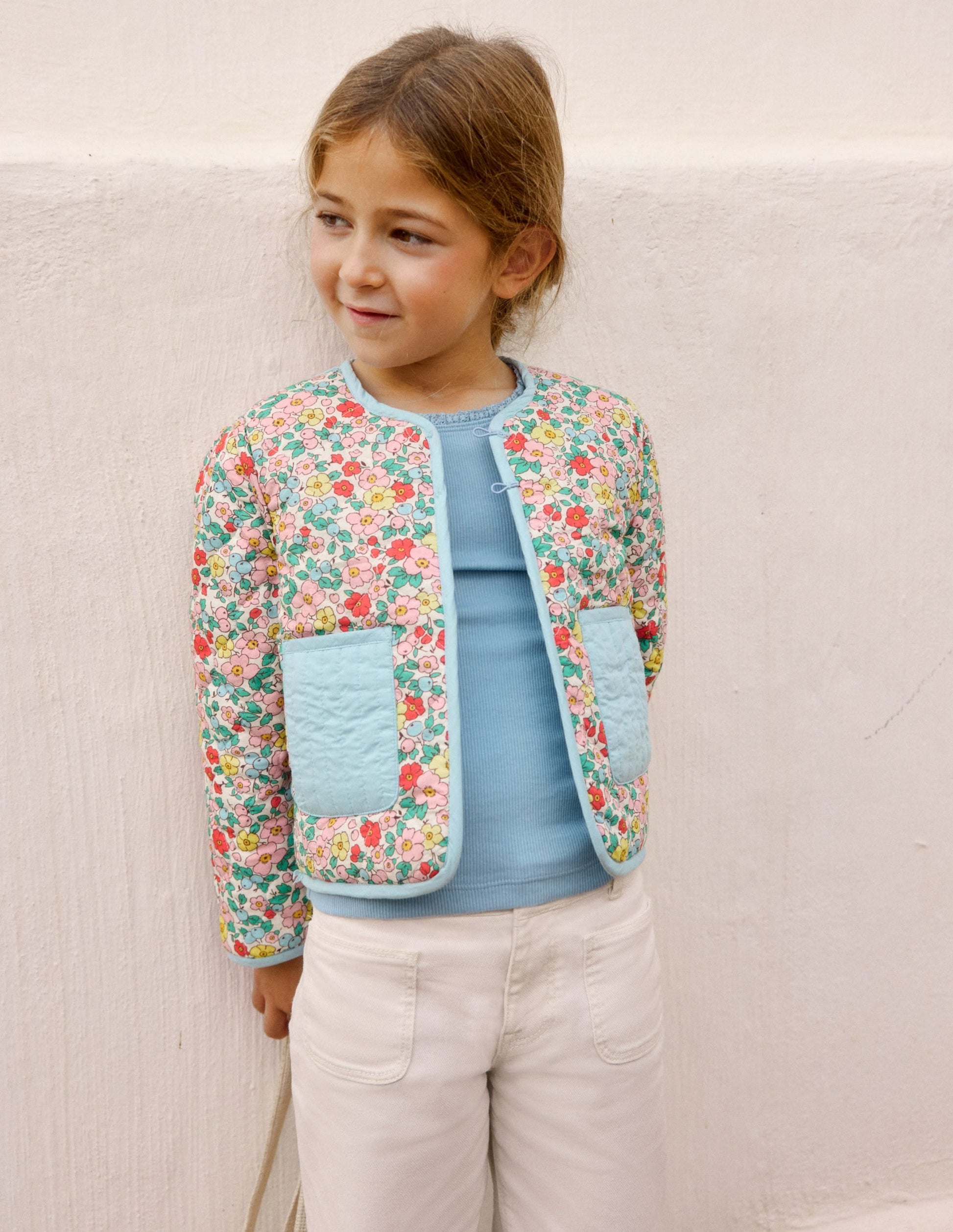 Aurore Reversible Jacket-Vanilla White Apple Blossom-1
