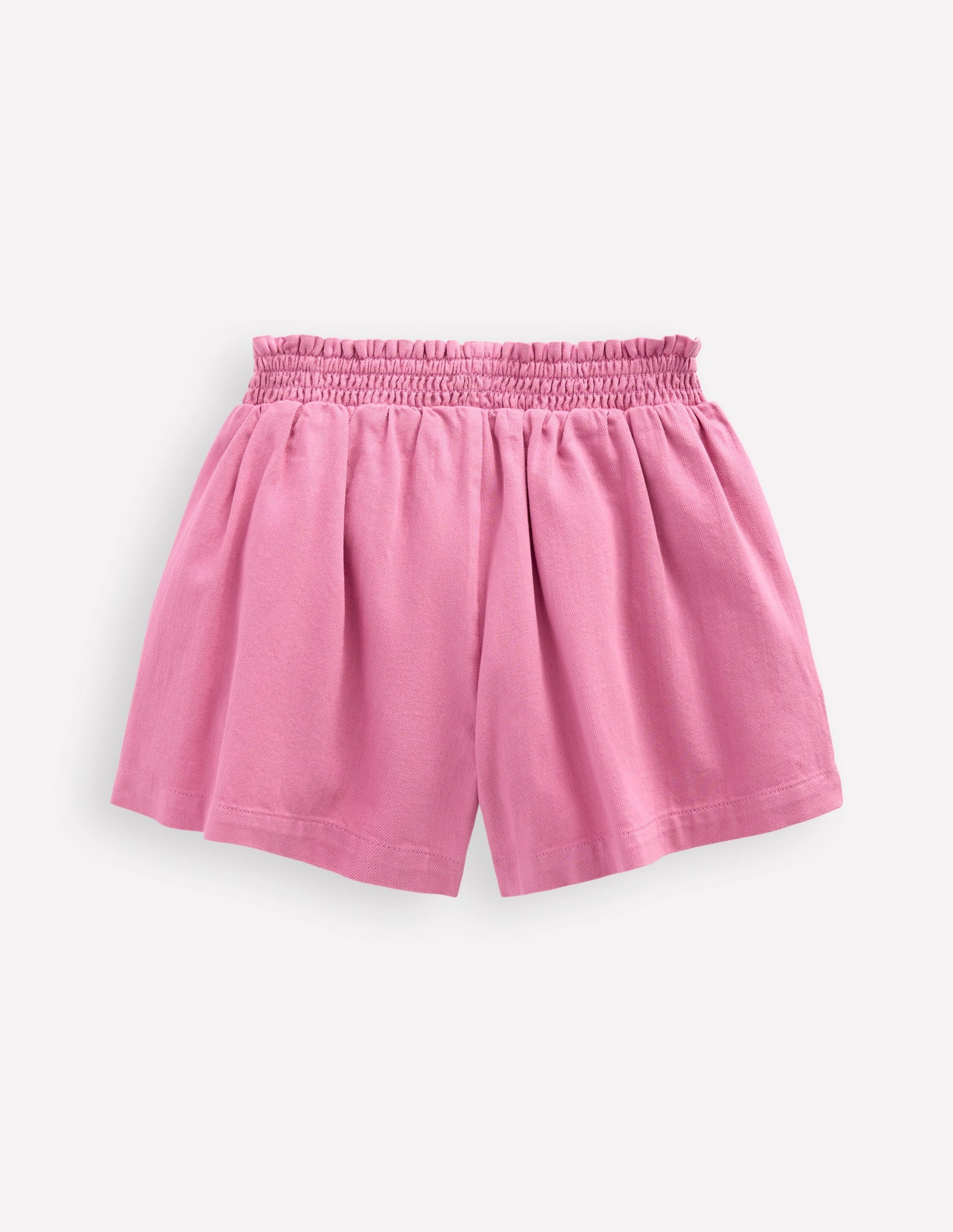 Pull-On Shorts-Pink Embroidered-2
