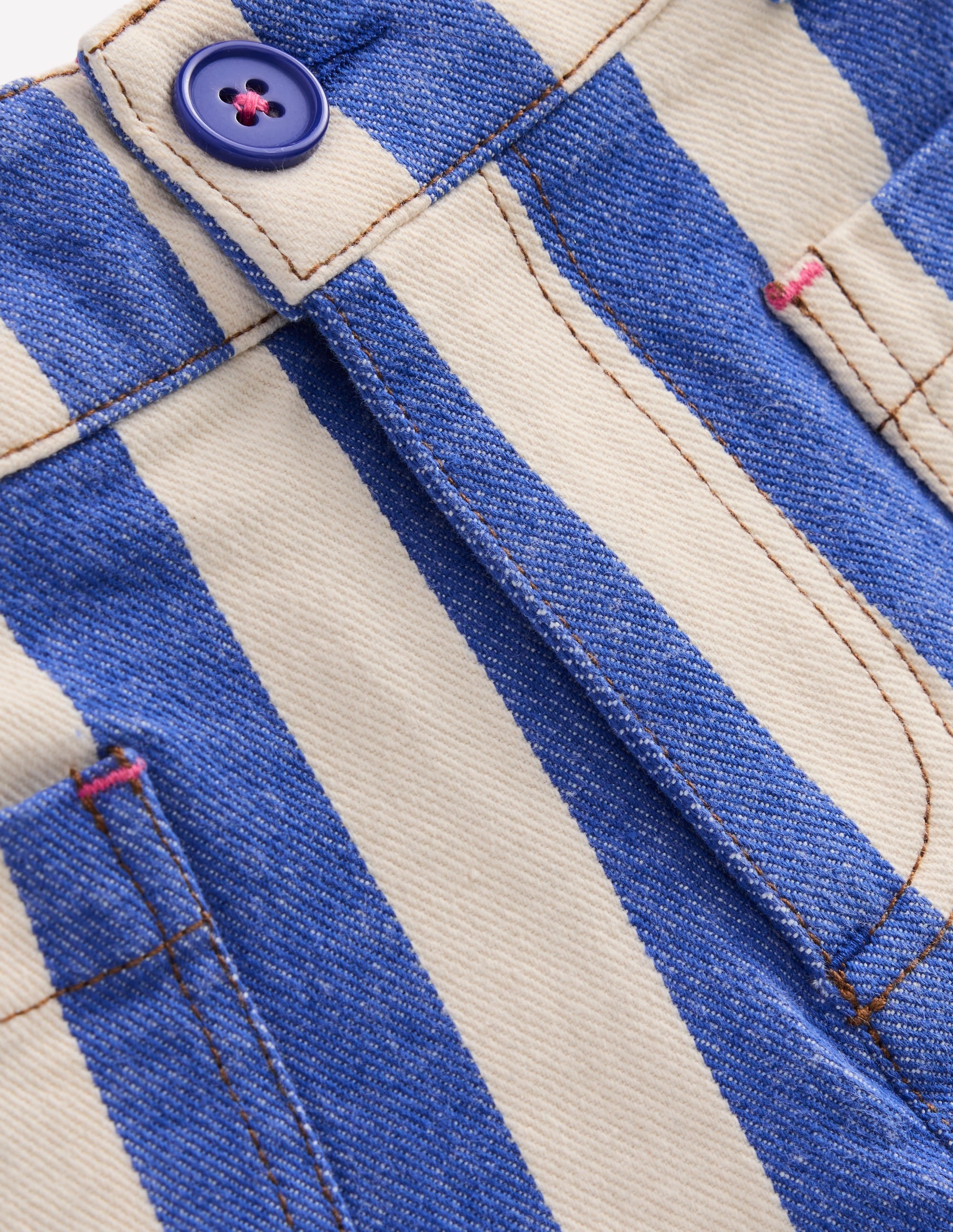 Patch Pocket Shorts-Orion Blue/ Ivory - Image 3