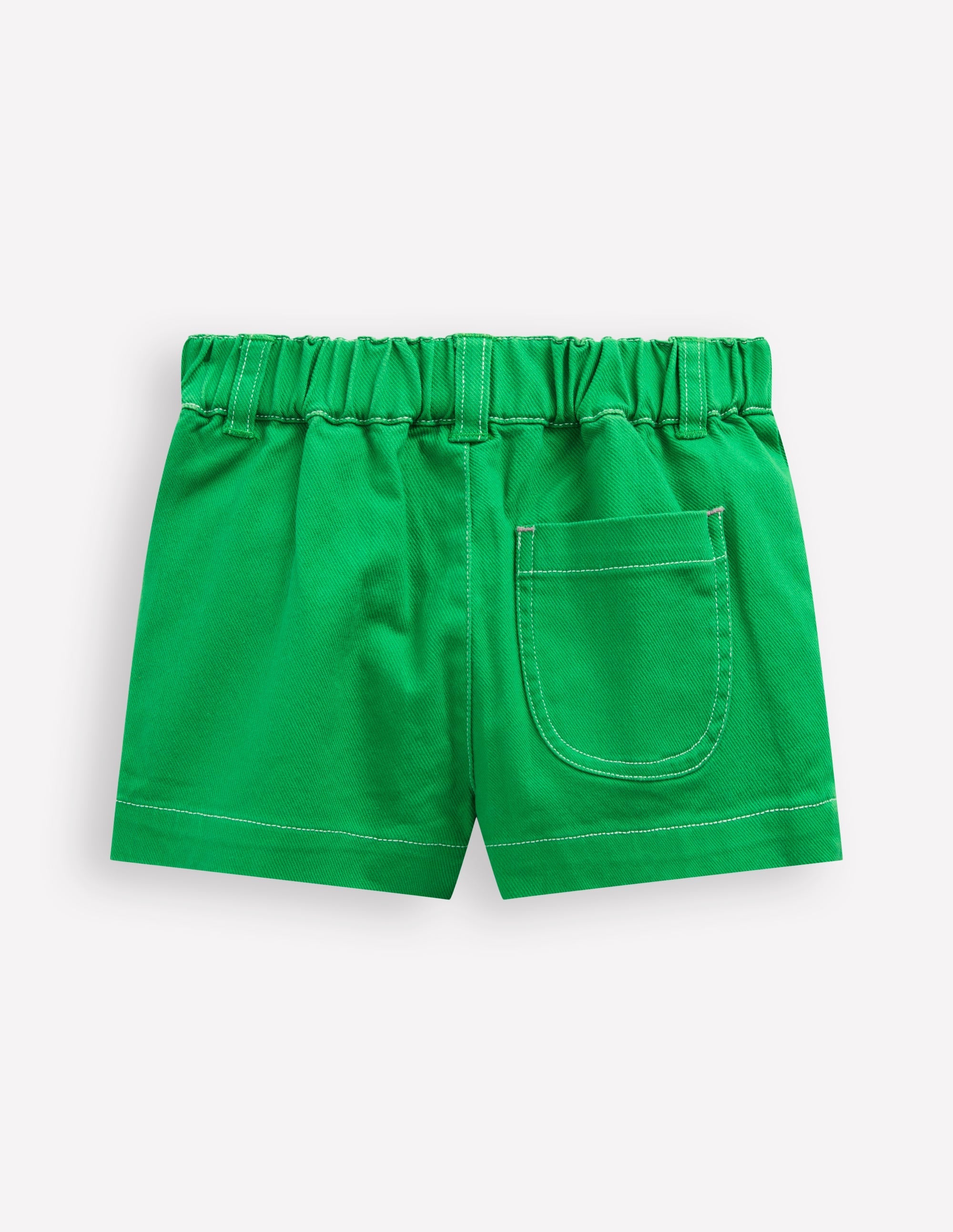 Patch Pocket Shorts-Green - Image 2
