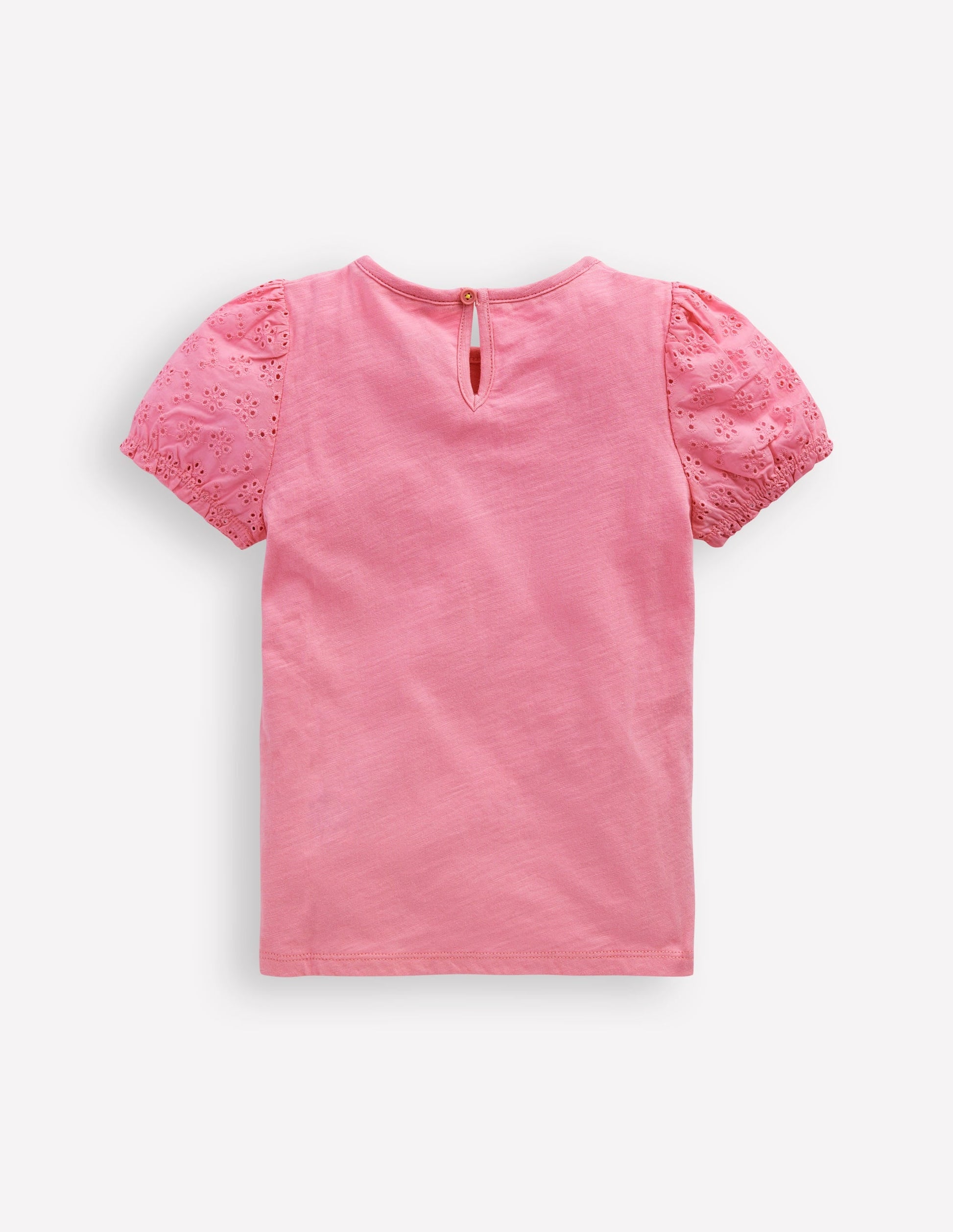 Broderie Mix Tee-Bubblegum Pink-2