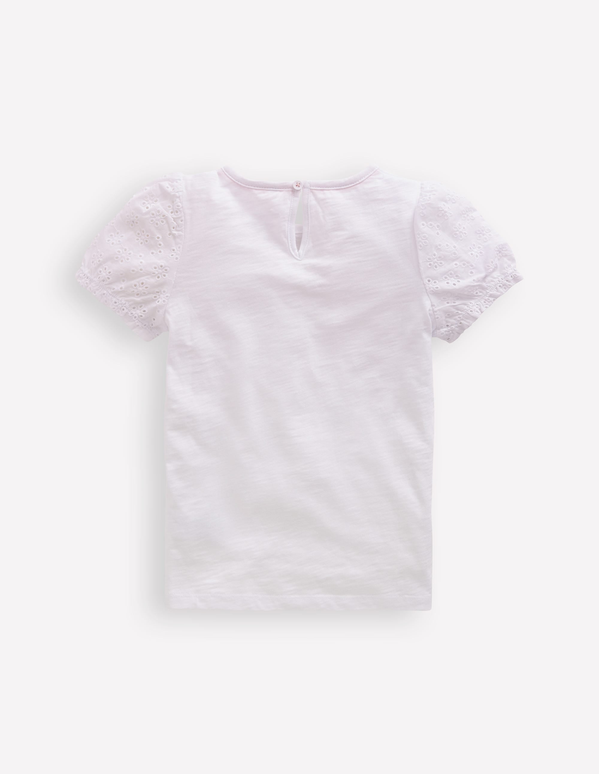 Broderie Mix Tee-White - Image 3