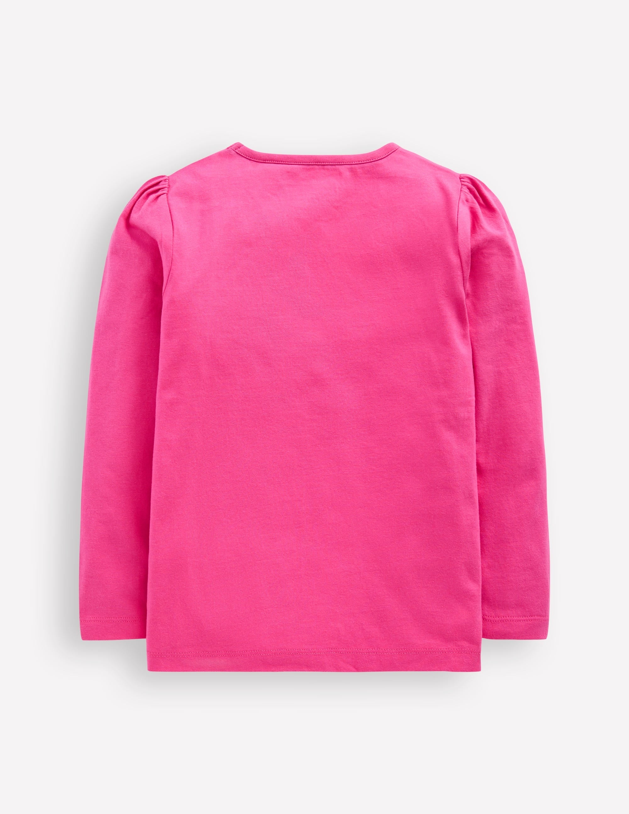 Puff Sleeve Applique T-Shirt-Pink Lunar New Year Snake - Image 2