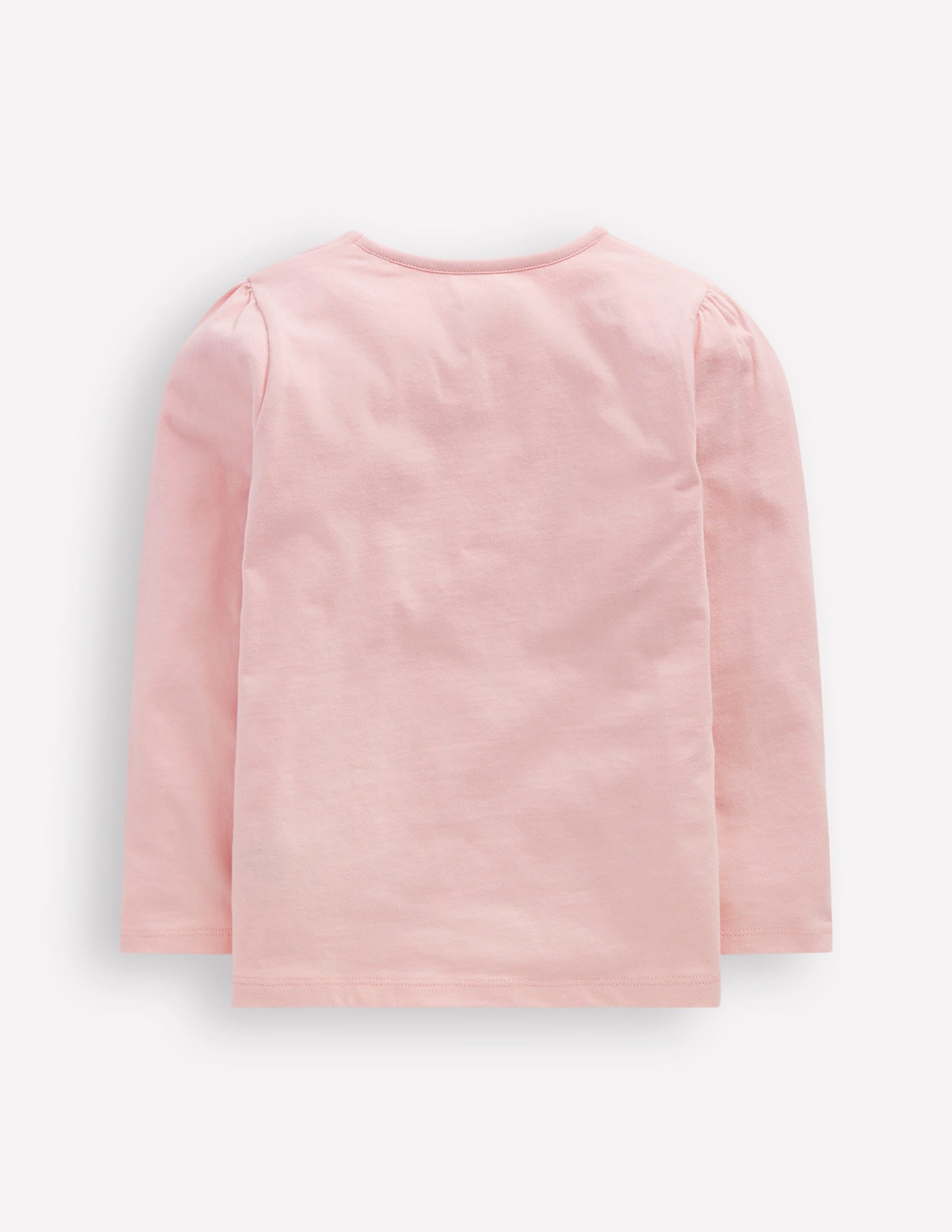 Puff Sleeve Applique T-Shirt-Chalk Pink Guinea Pig-3