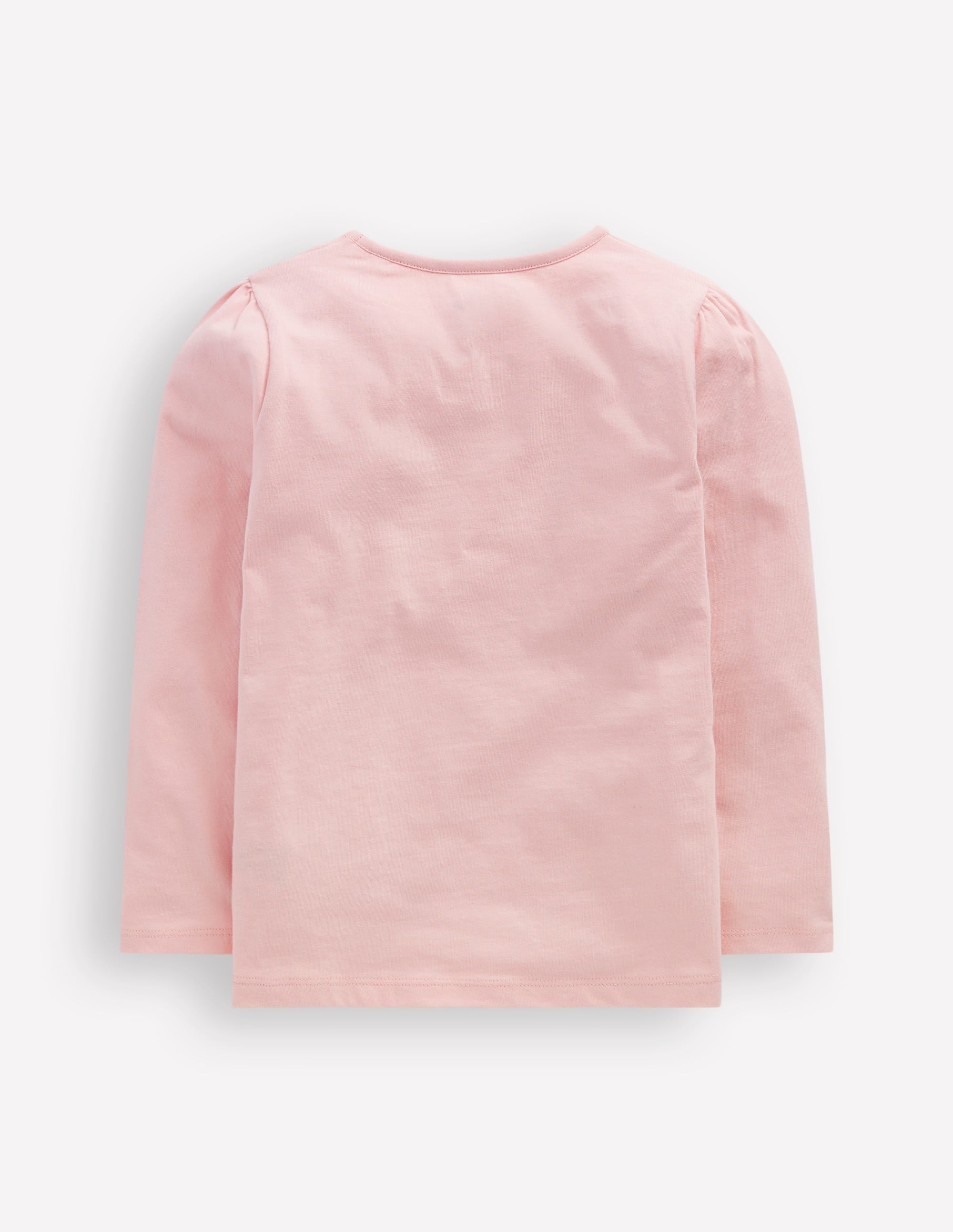 Puff Sleeve Applique T-Shirt-Chalk Pink Guinea Pig - Image 3