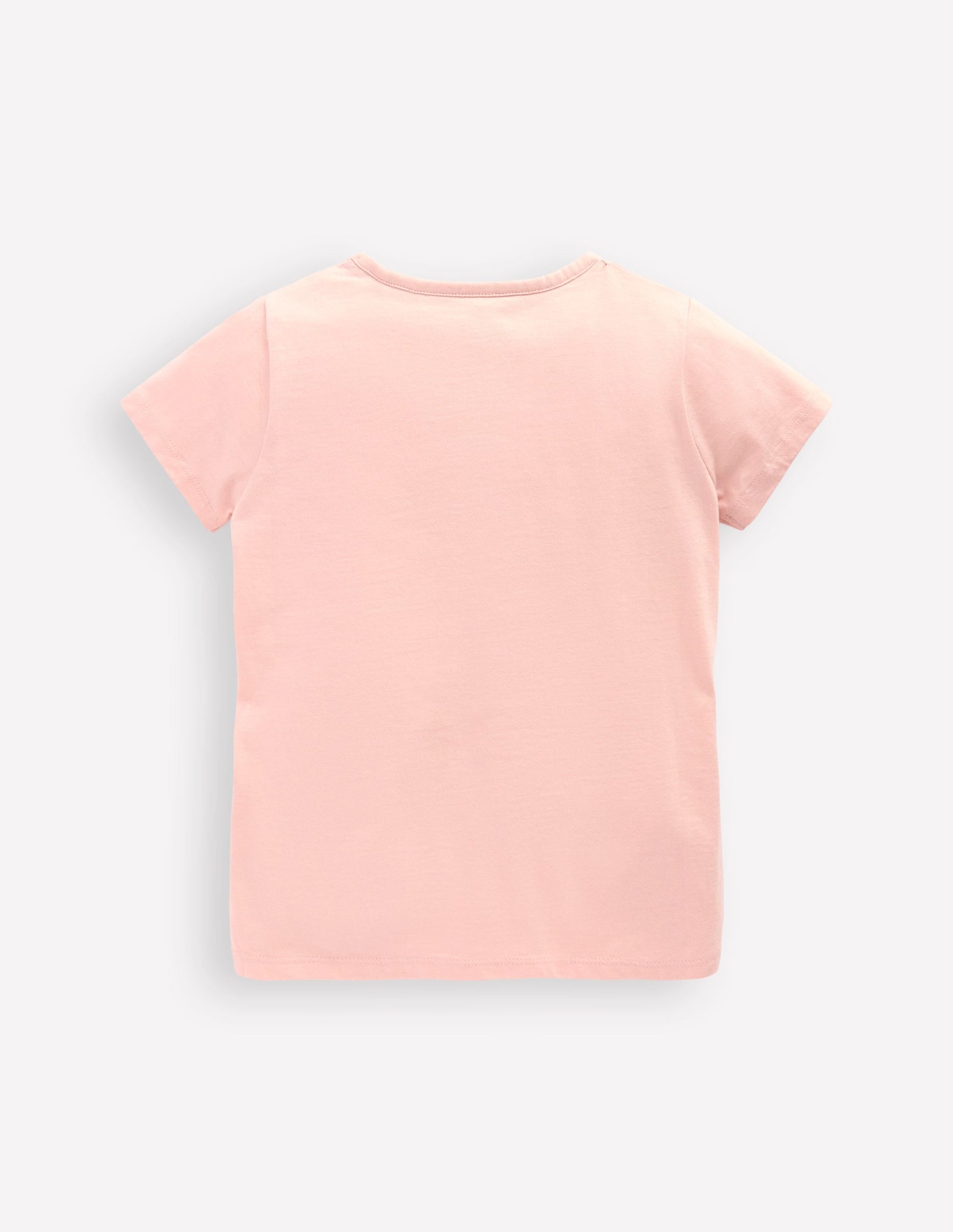 Short Sleeve Applique T-shirt-Chalk Pink Mermaid-3