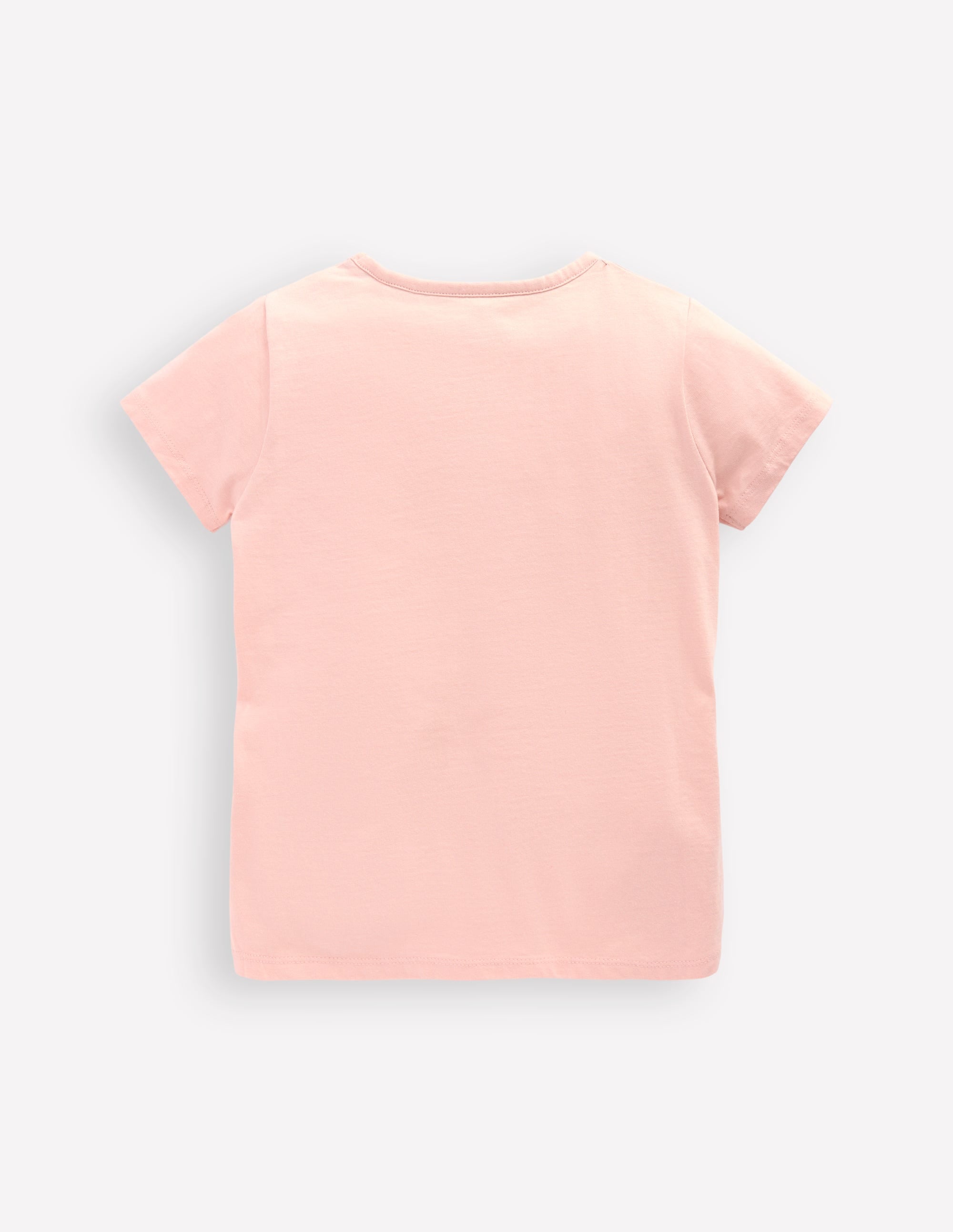 Short Sleeve Applique T-shirt-Chalk Pink Mermaid - Image 3