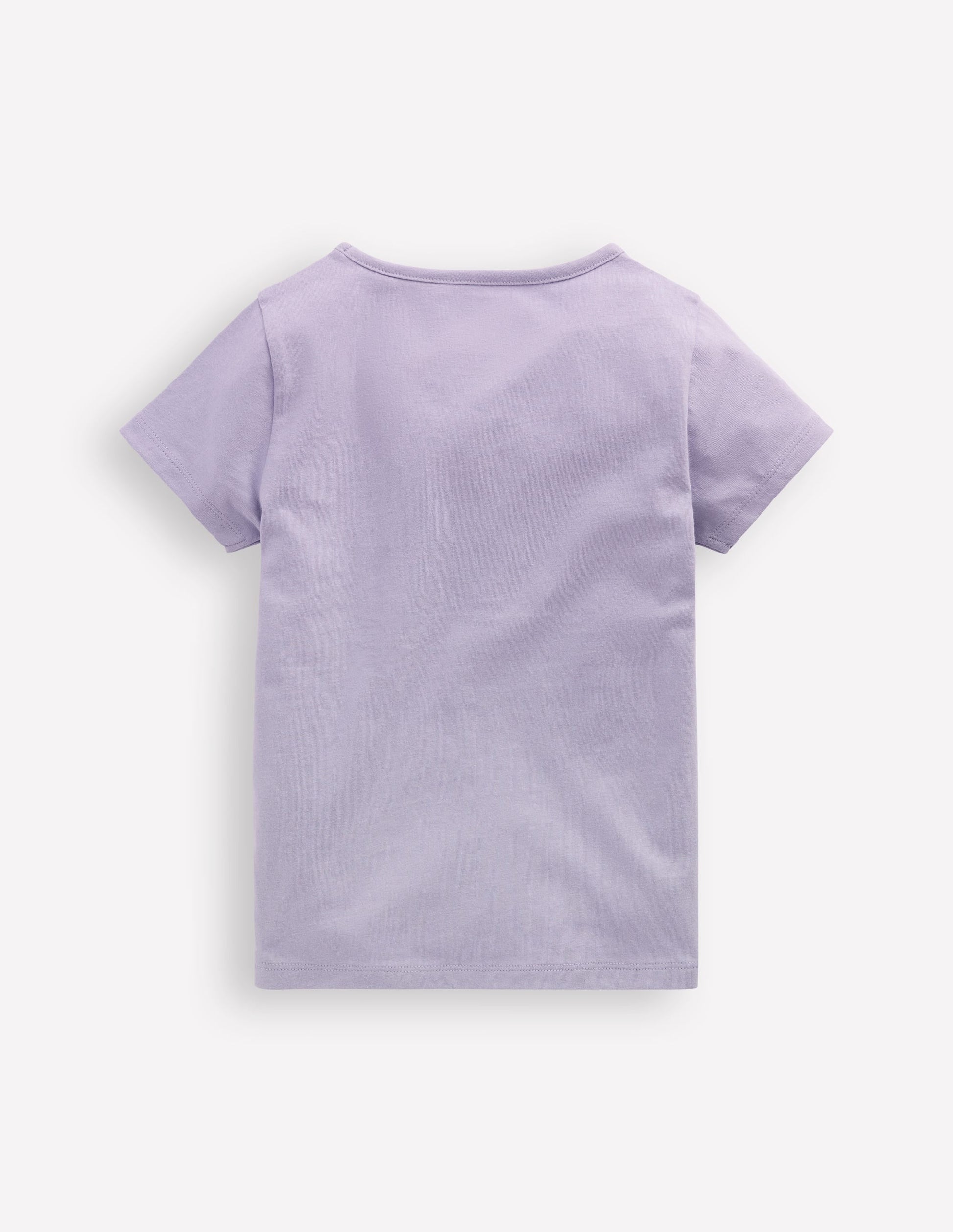 Short Sleeve Applique T-shirt-Misty Lavendar Cherries-2