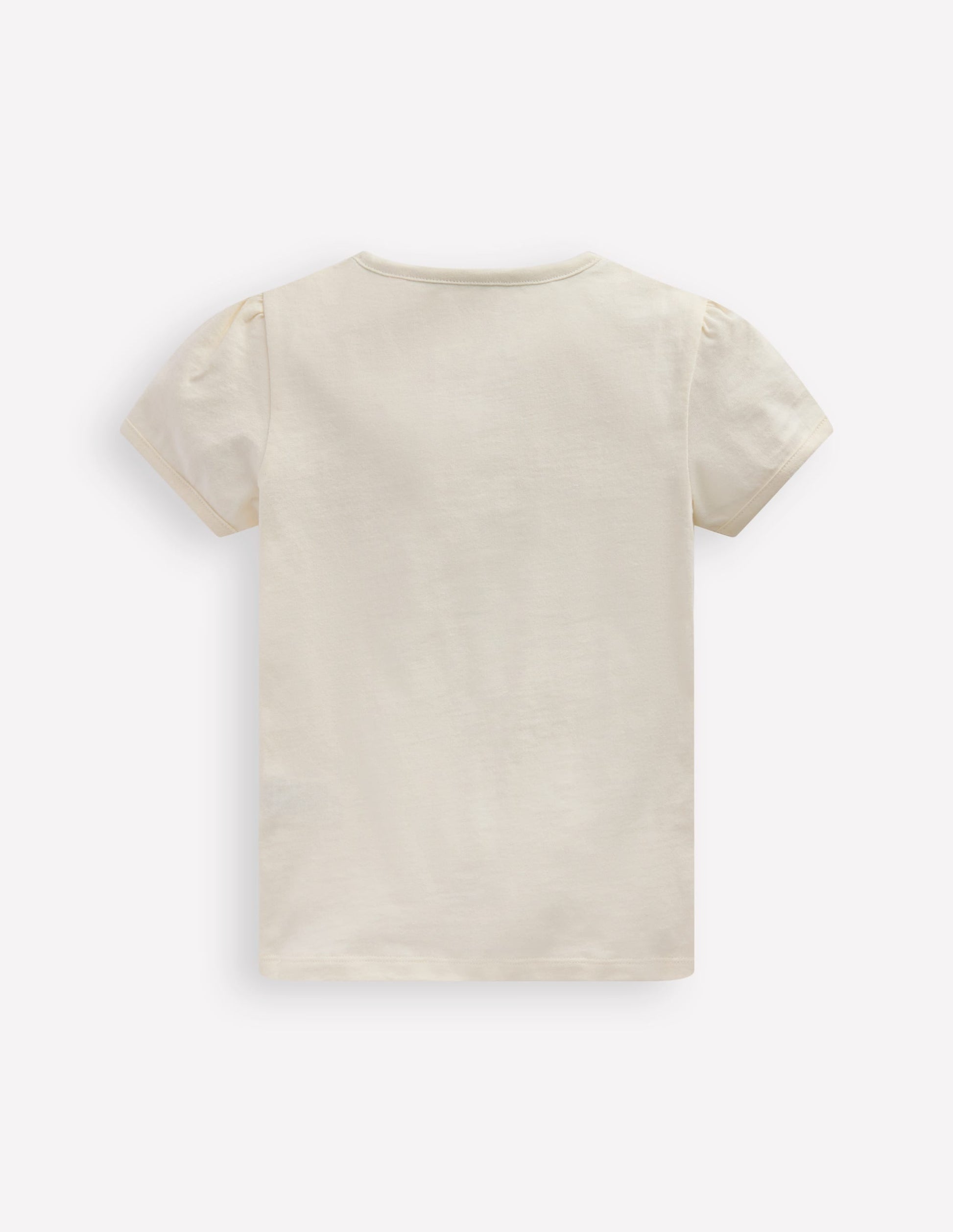 Puff Sleeve Superstitch Top-Ivory Ballerinas-2