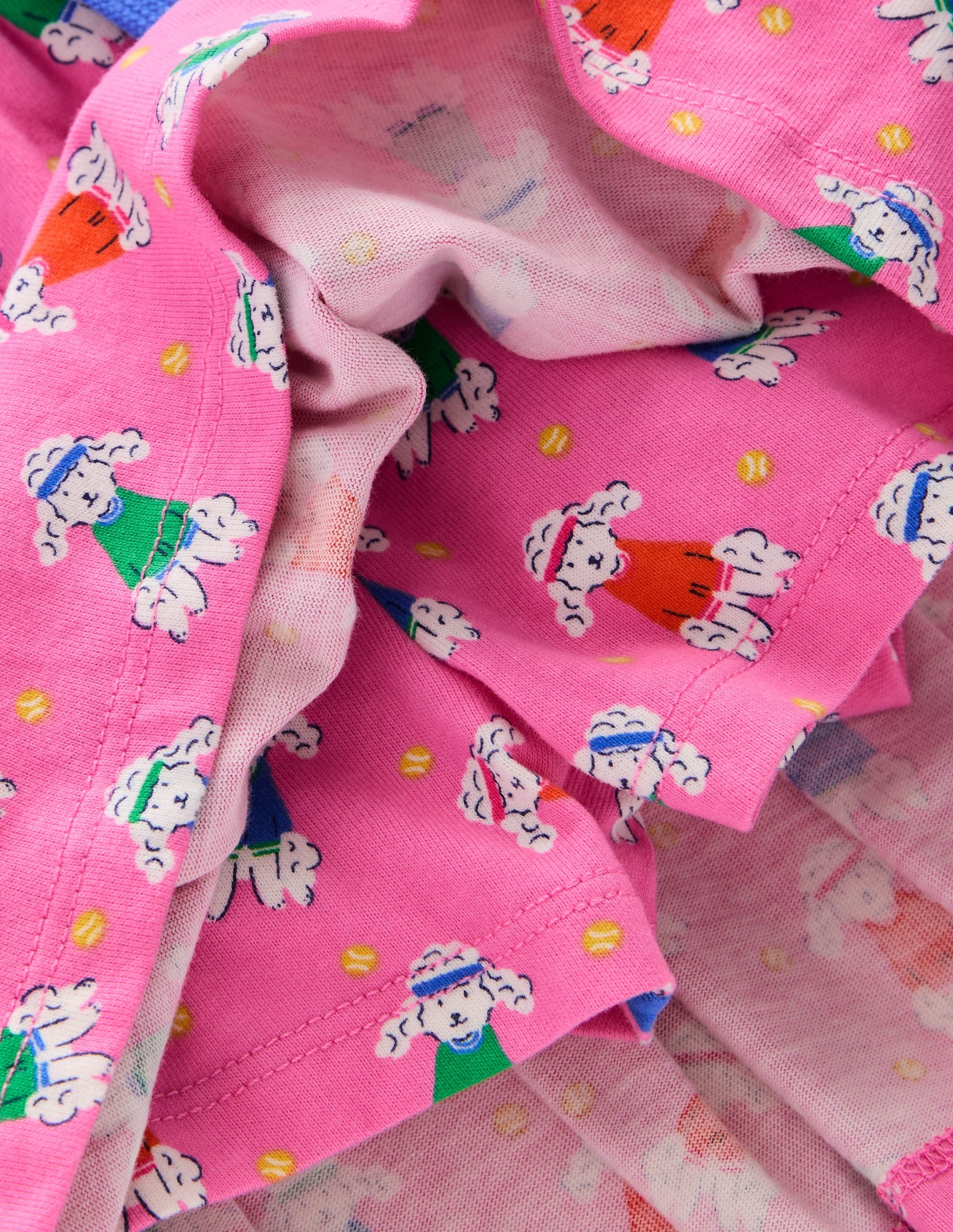 Pleated Jersey Skort-Cosmos Pink Sporty Poodle-3