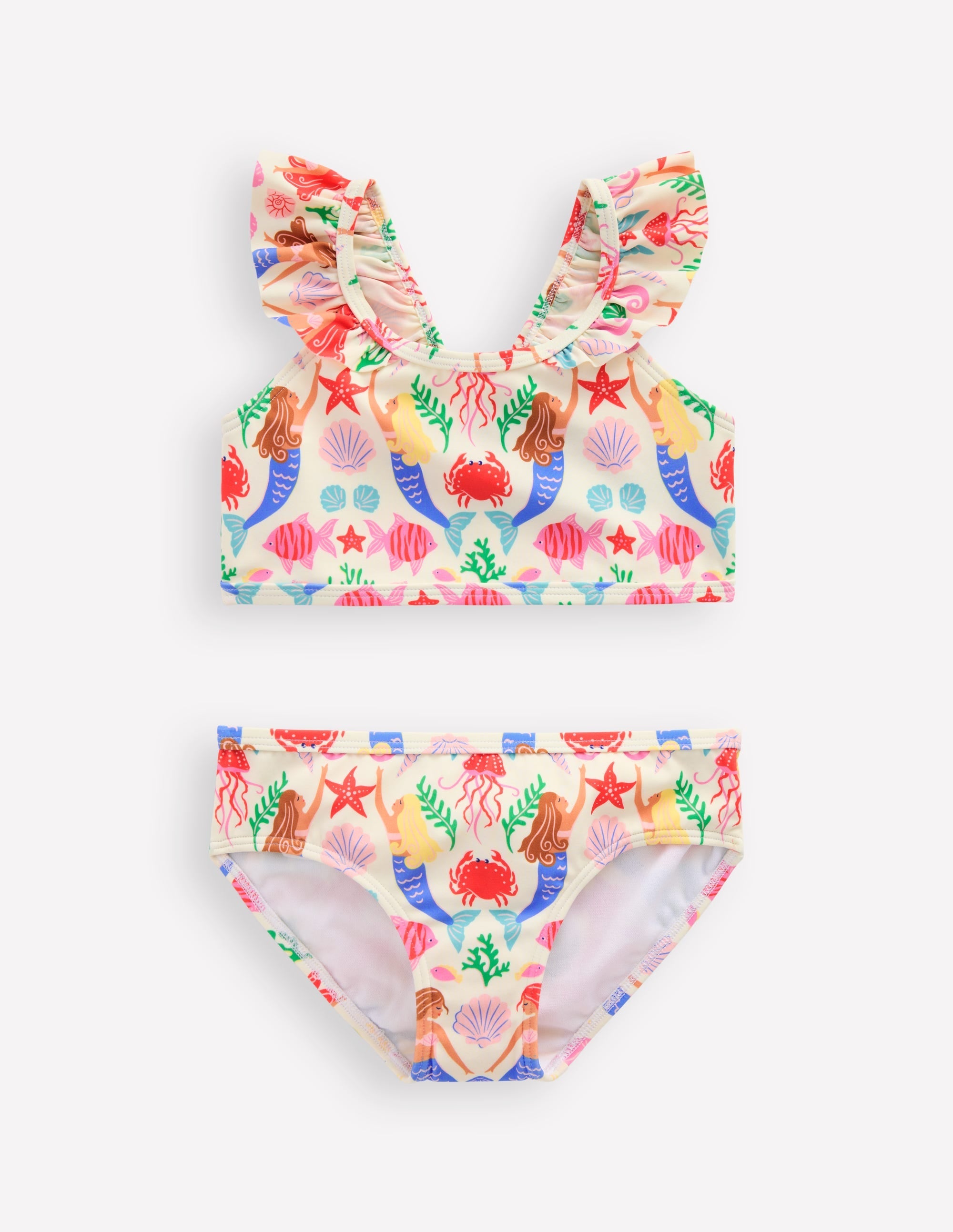Frill Strap Bikini-Ivory Mermaid - Image 3