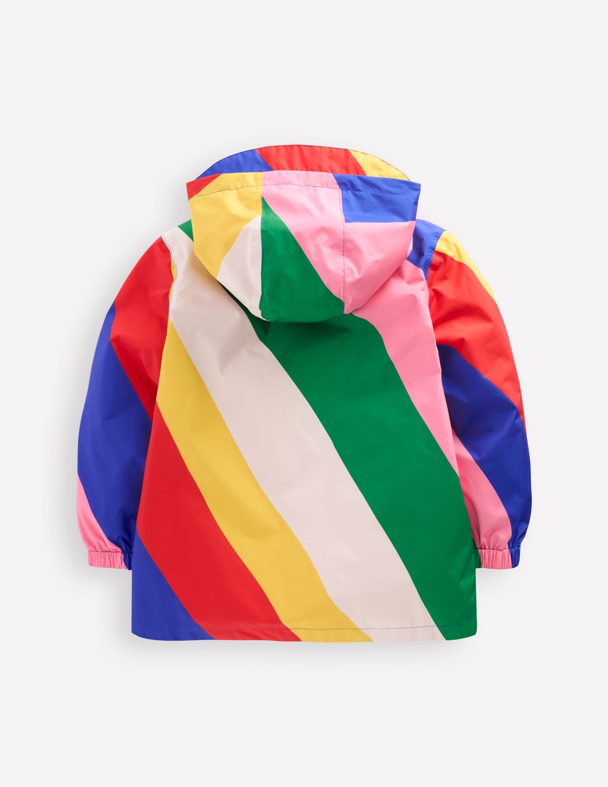 Pop Over Rain Jacket-Multi Rainbow Swirl - Image 2
