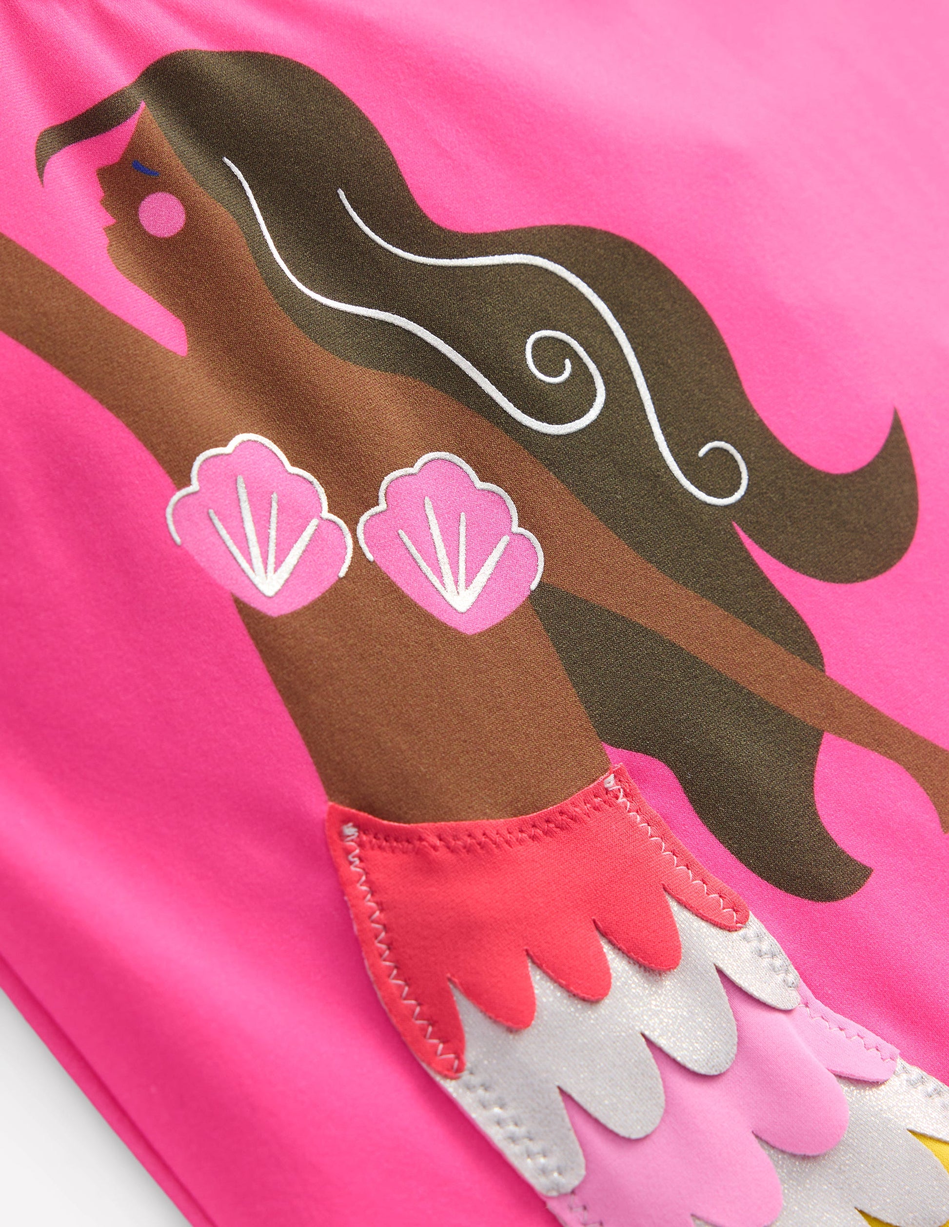 Sunday Appliqué Swimsuit-Pink Mermaid-4