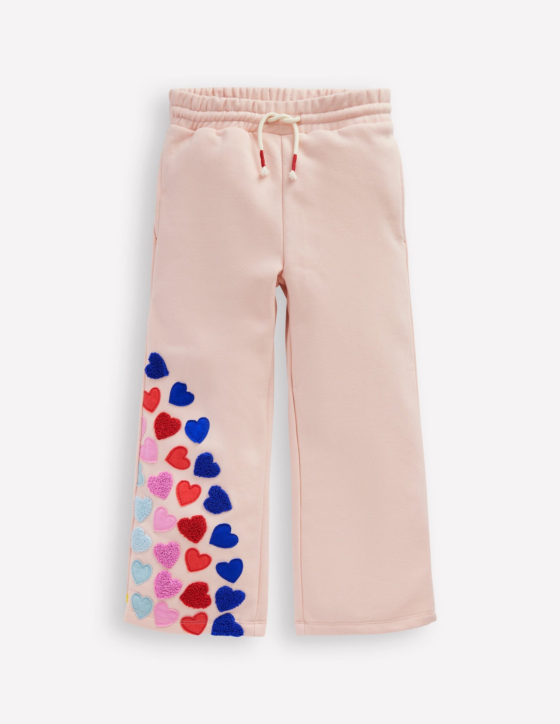 Wide Leg Applique Jogger-Chalk Pink Hearts-1