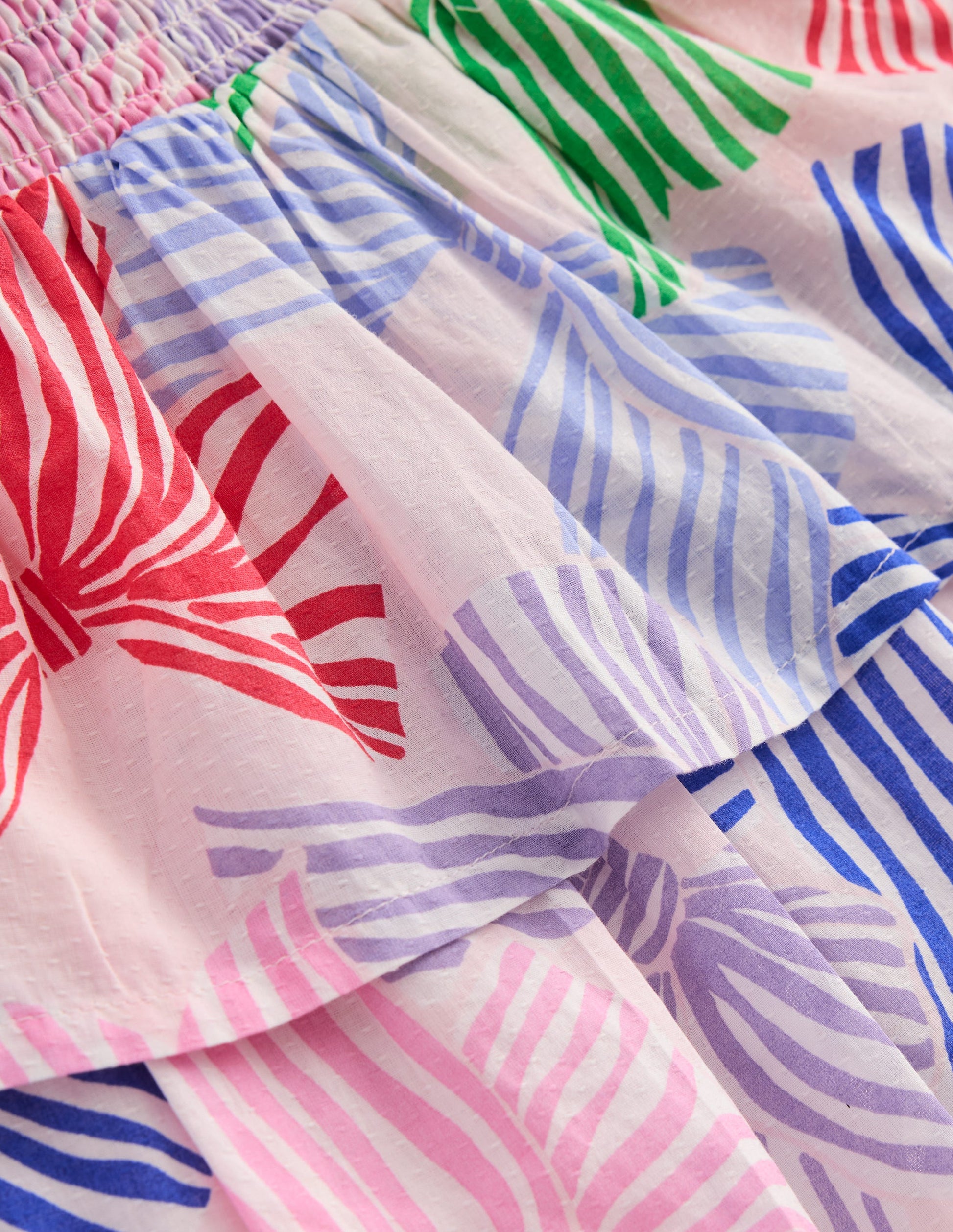 Tiered Woven Skirt-French Pink Bows-4
