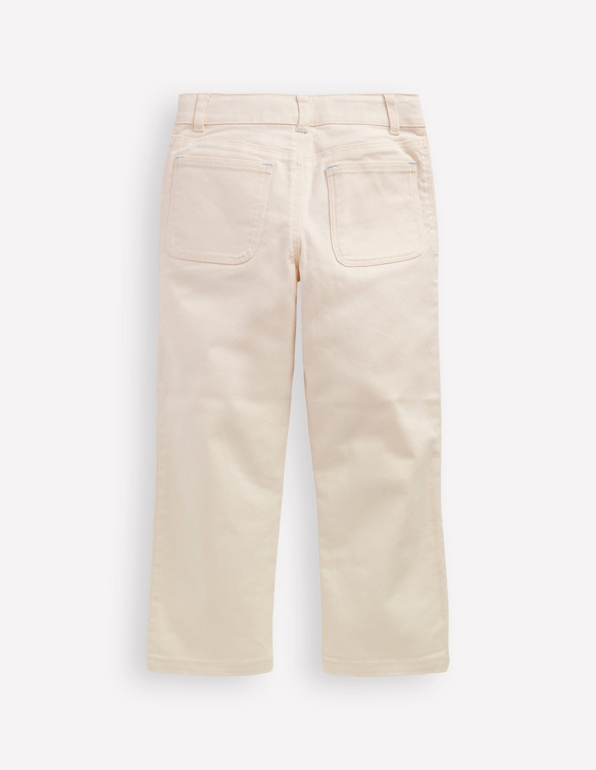 Patch Pocket Trouser-Vanilla White-2