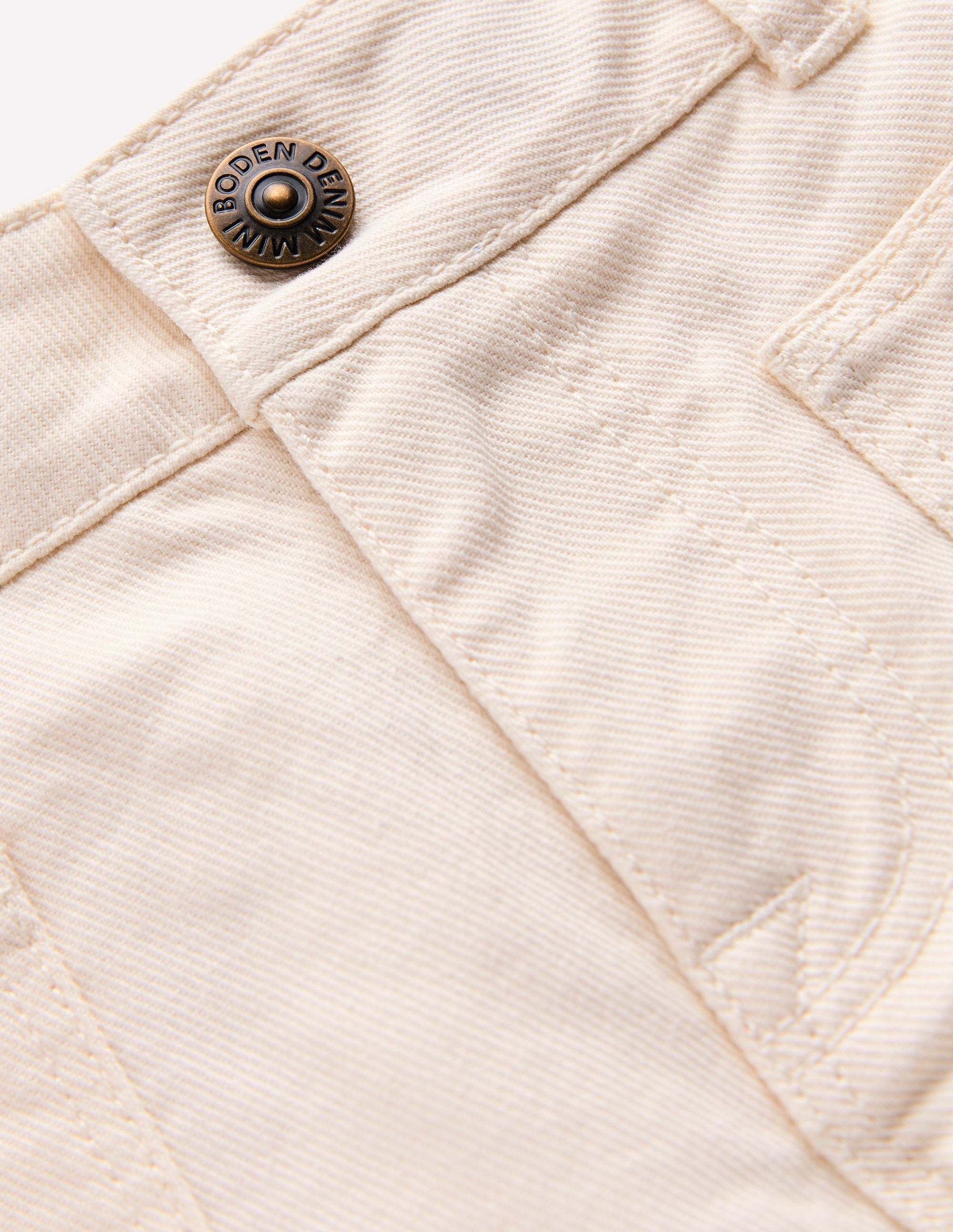 Patch Pocket Trouser-Vanilla White - Image 3
