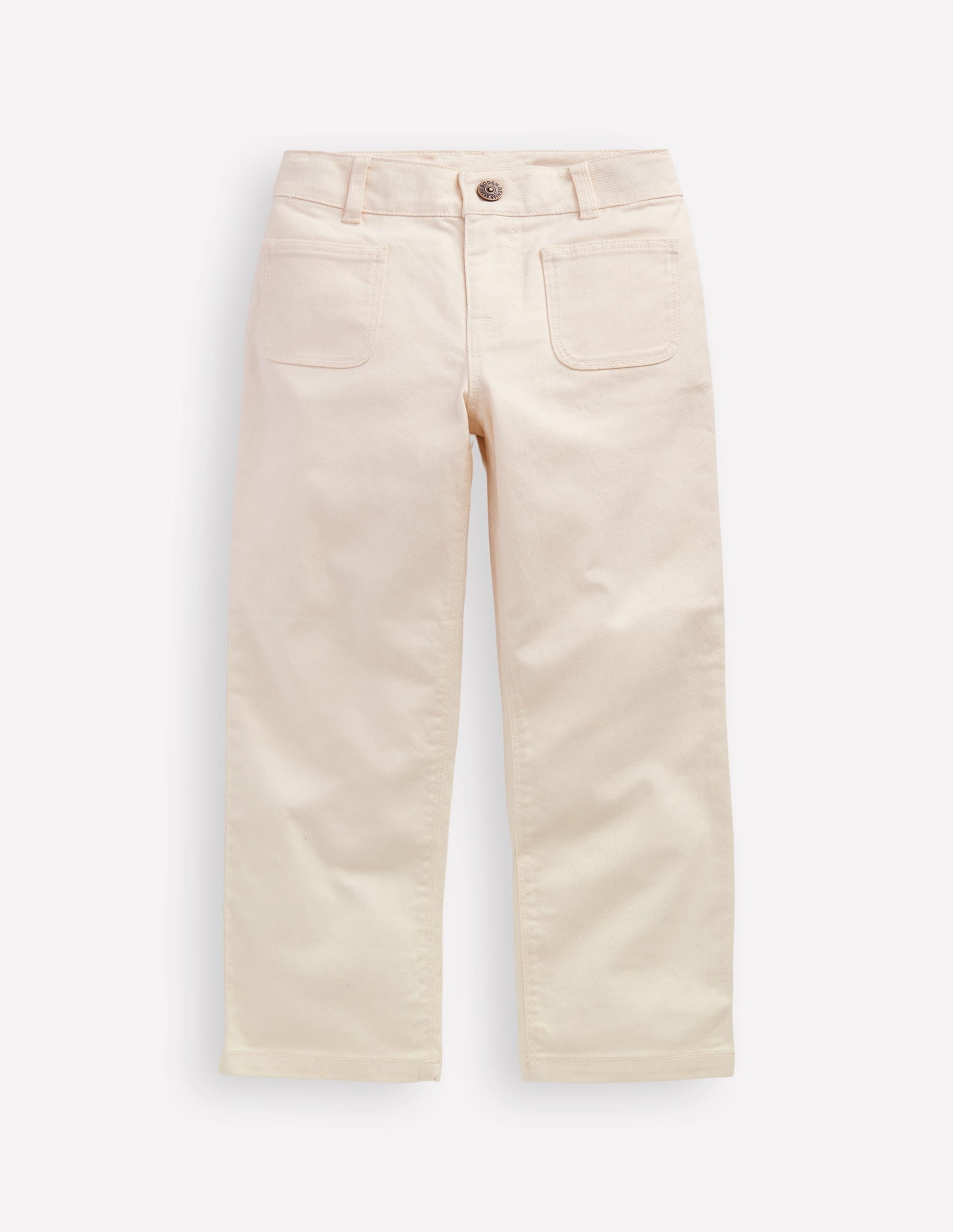 Patch Pocket Trouser-Vanilla White-1