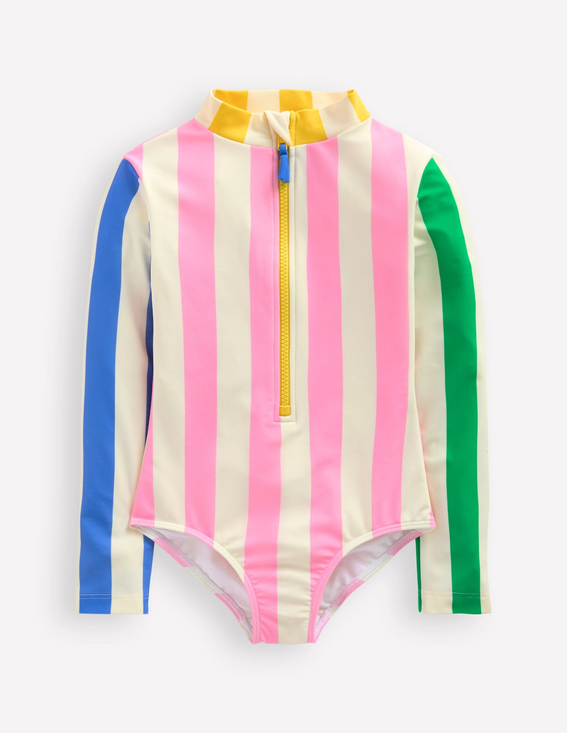 Long-Sleeved Swimsuit-Hotchpotch Stripe-2