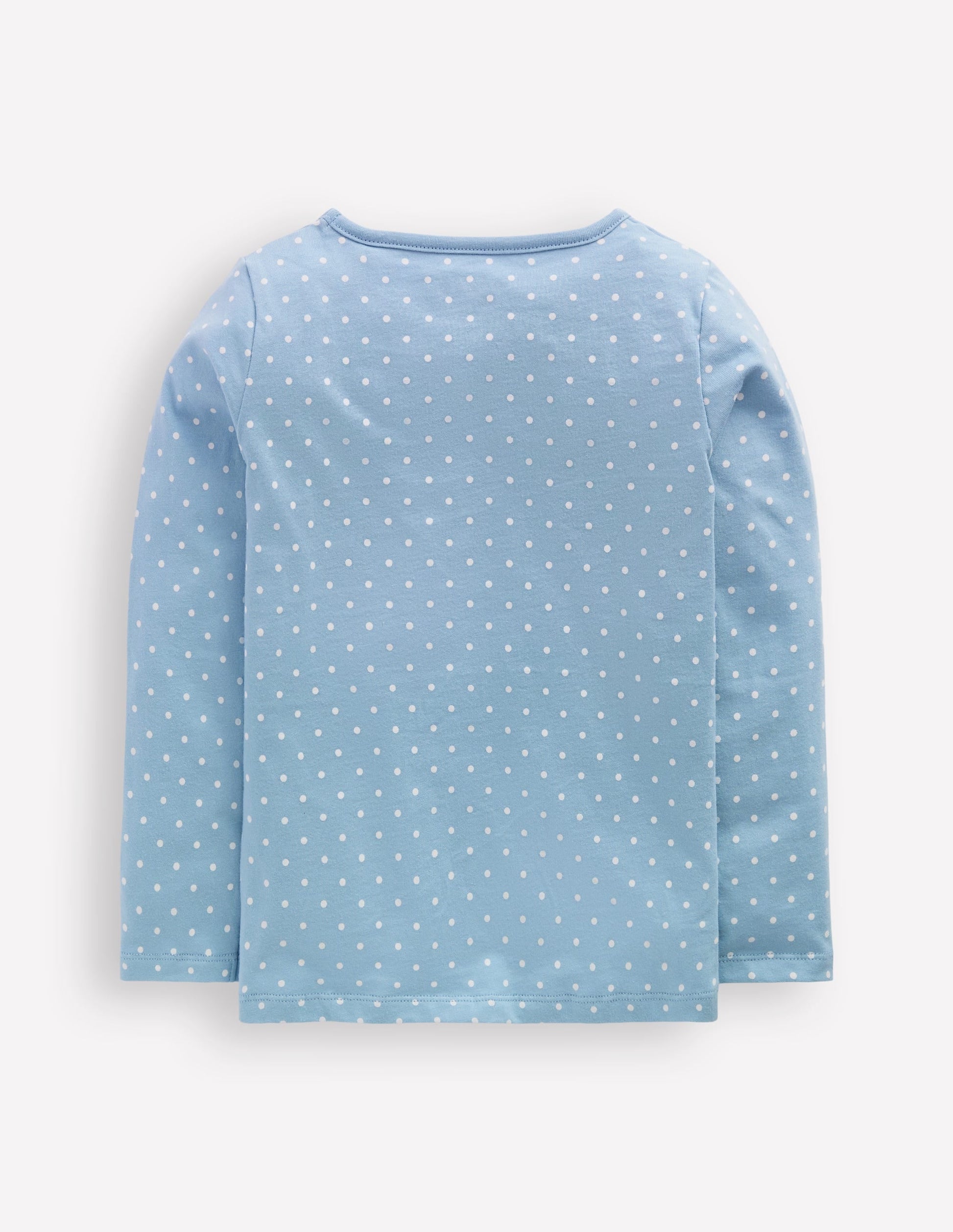 Long Sleeve Boucle T-shirt-Glacier Blue Spot Easter-2