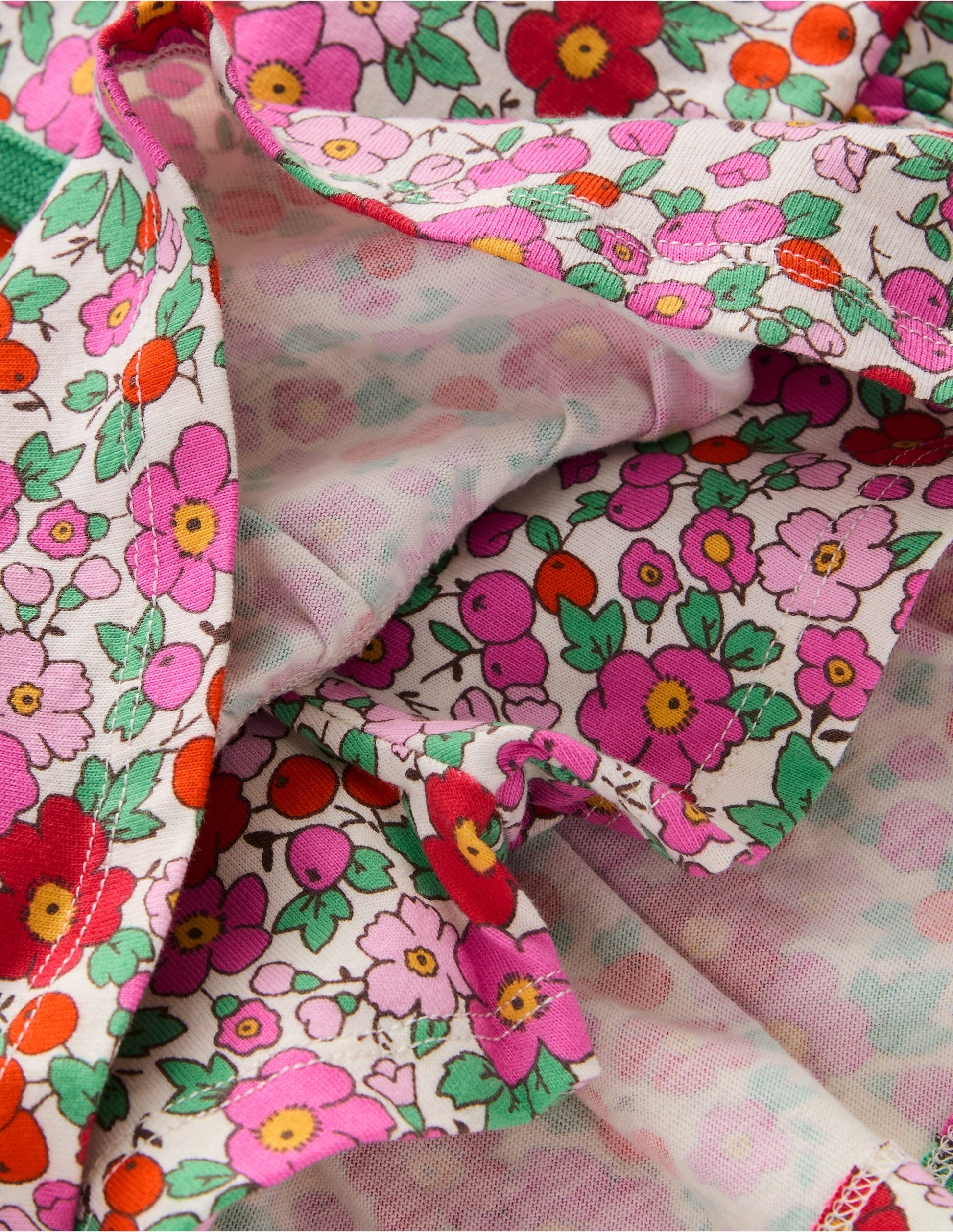 Tiered Jersey Skort-Pink Apple Blossom Floral-3