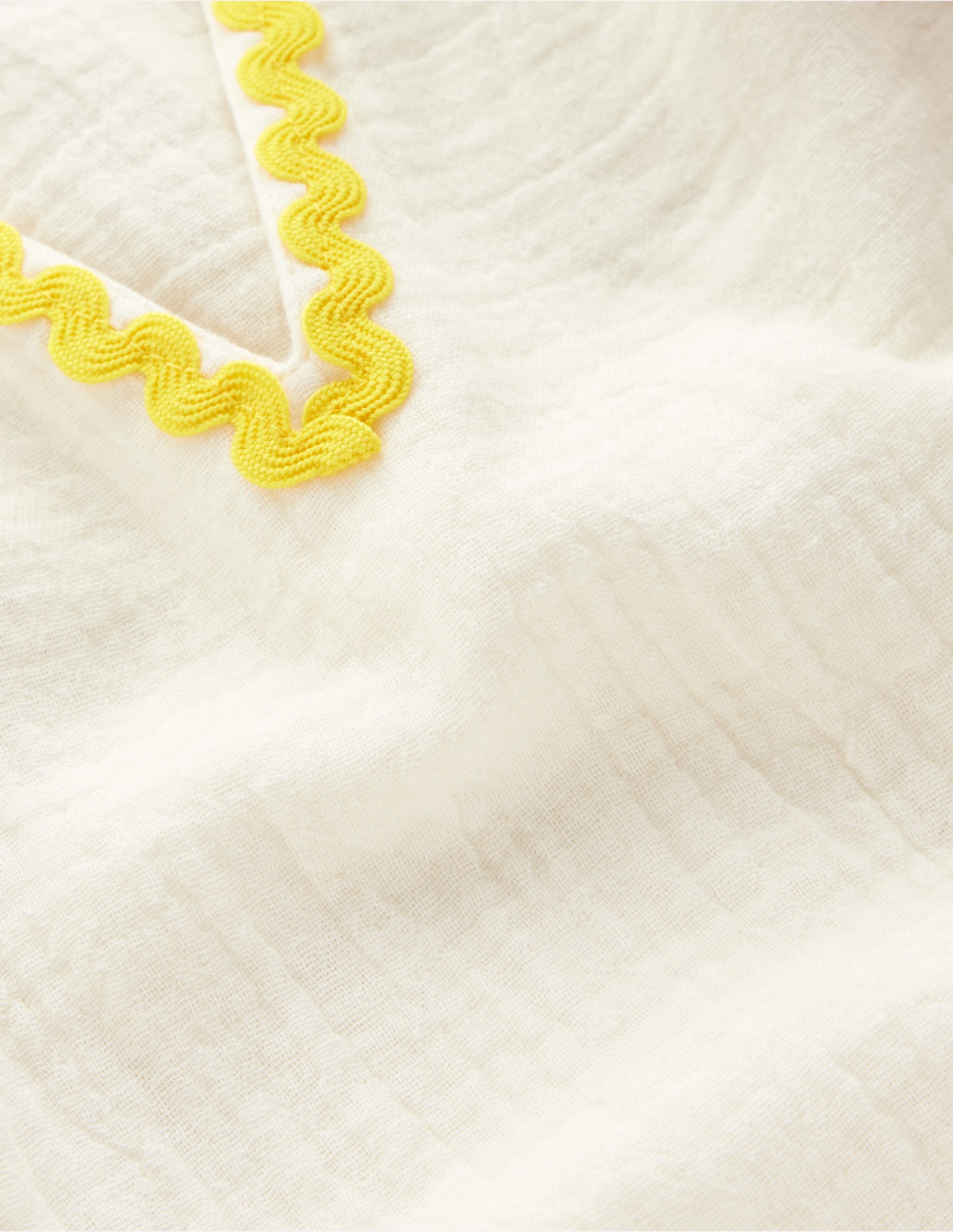 Emmy Woven Beach Dress-Ivory Ric Rac - Image 4
