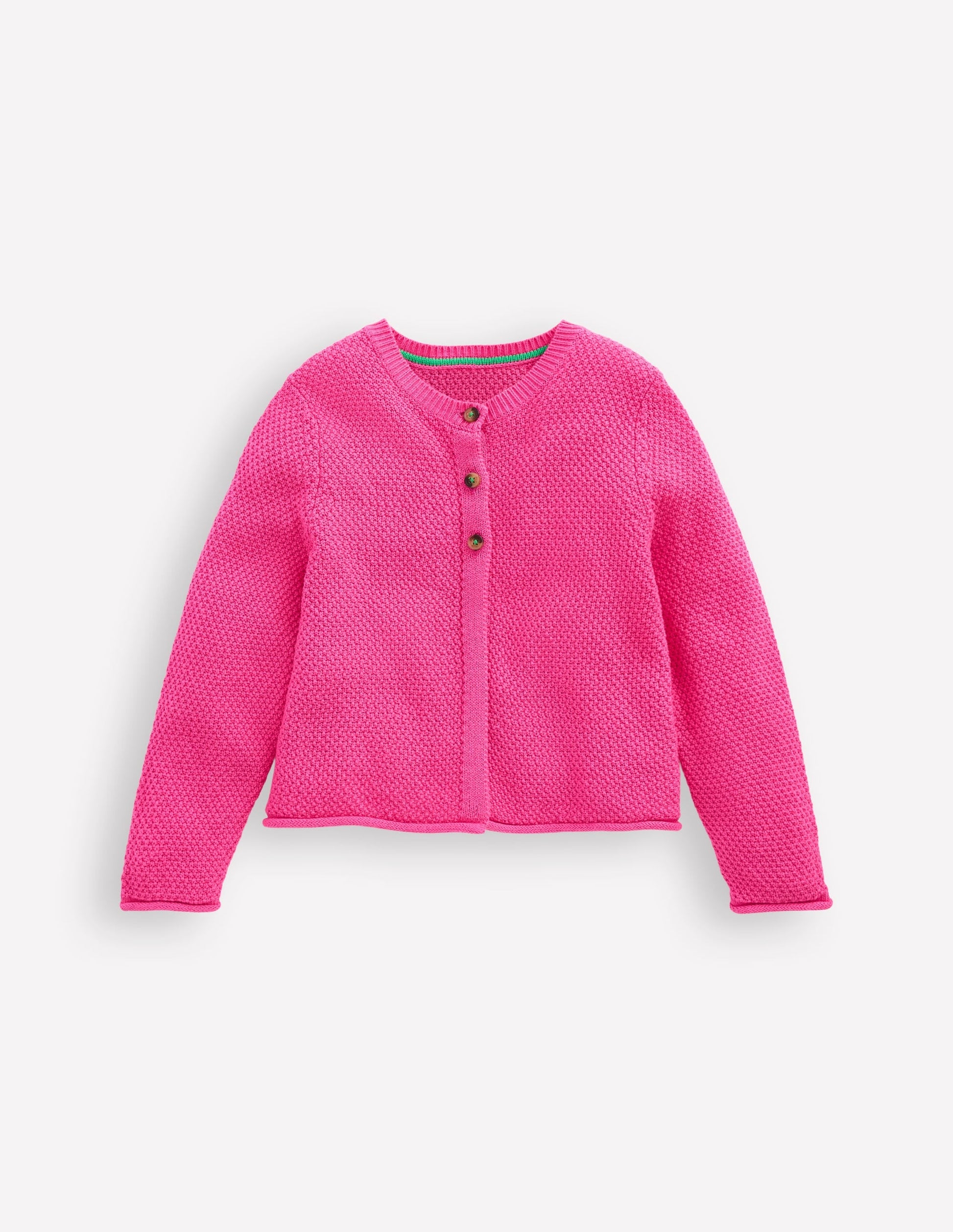 Everyday Cotton Cardigan-Sorbet Pink-1