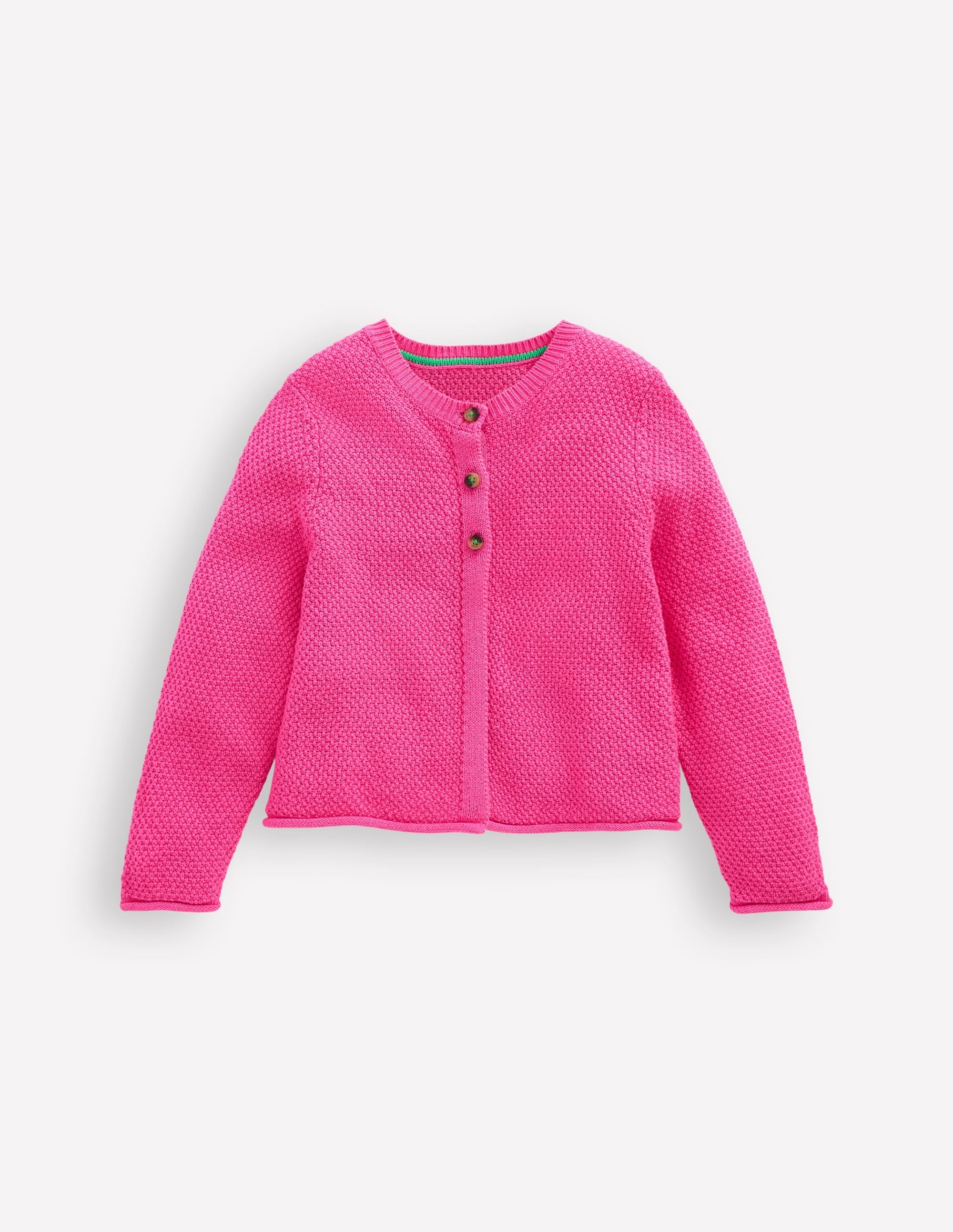 Everyday Cotton Cardigan-Sorbet Pink - Image 1