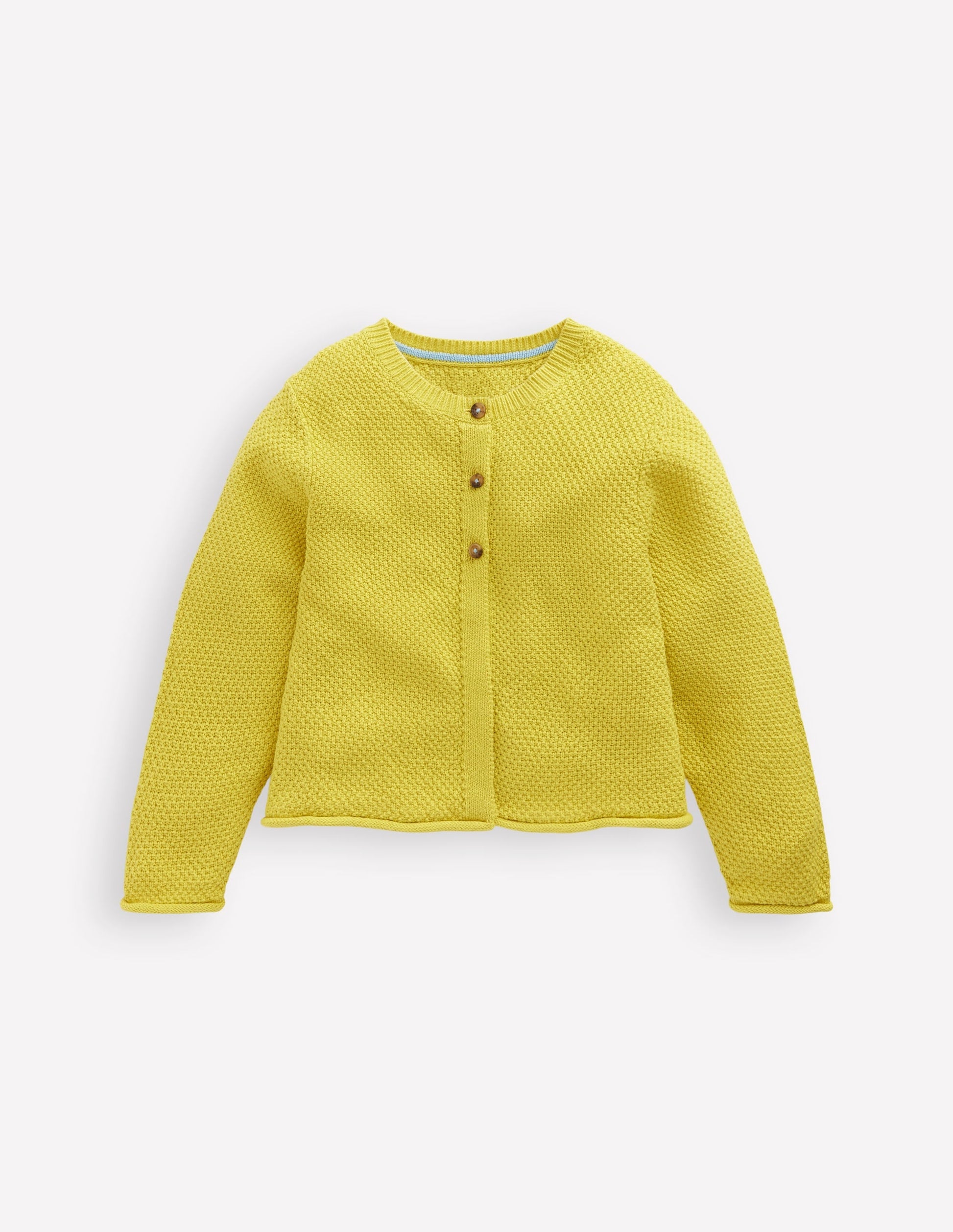 Everyday Cotton Cardigan-Lemon Yellow-1