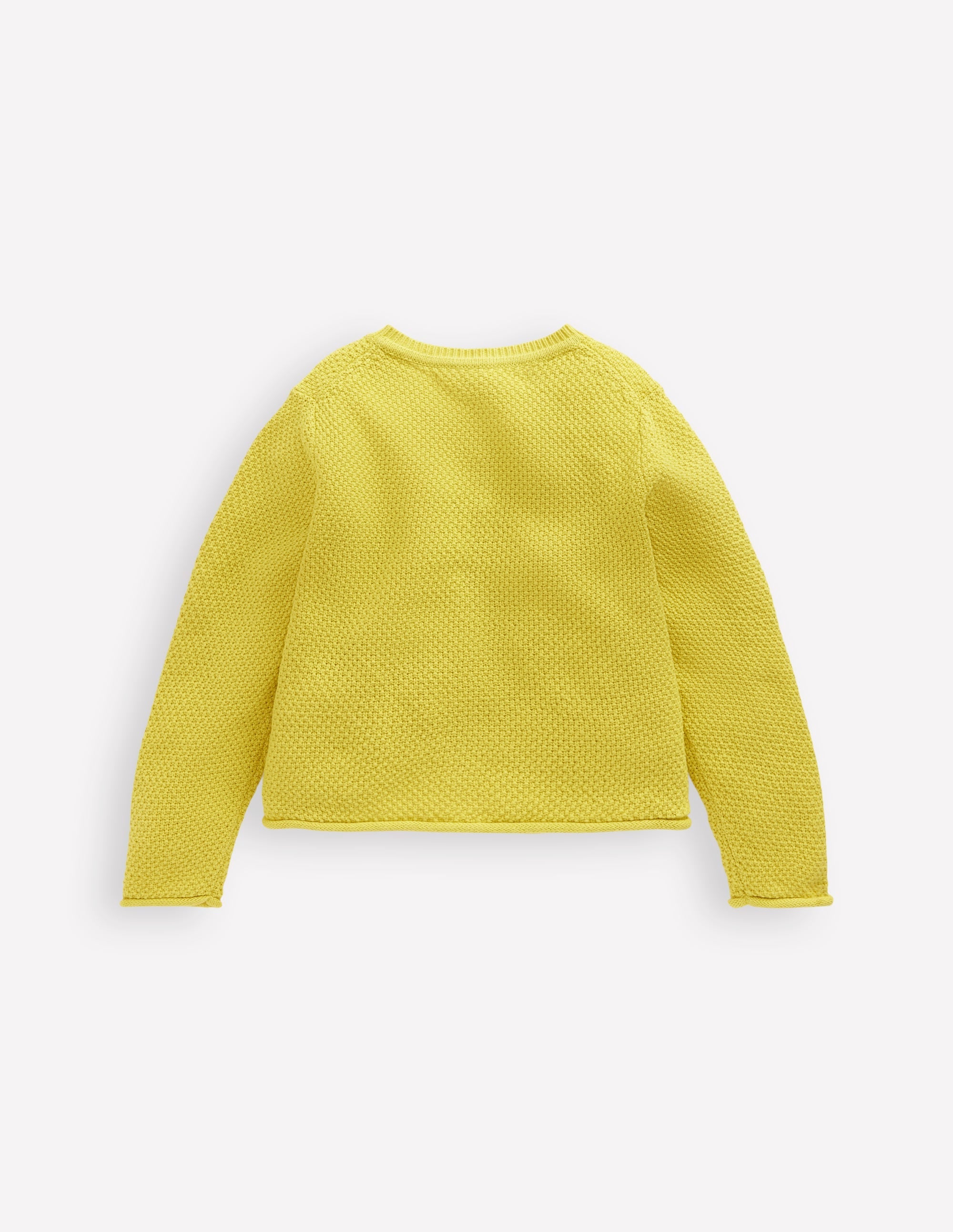 Everyday Cotton Cardigan-Lemon Yellow - Image 2
