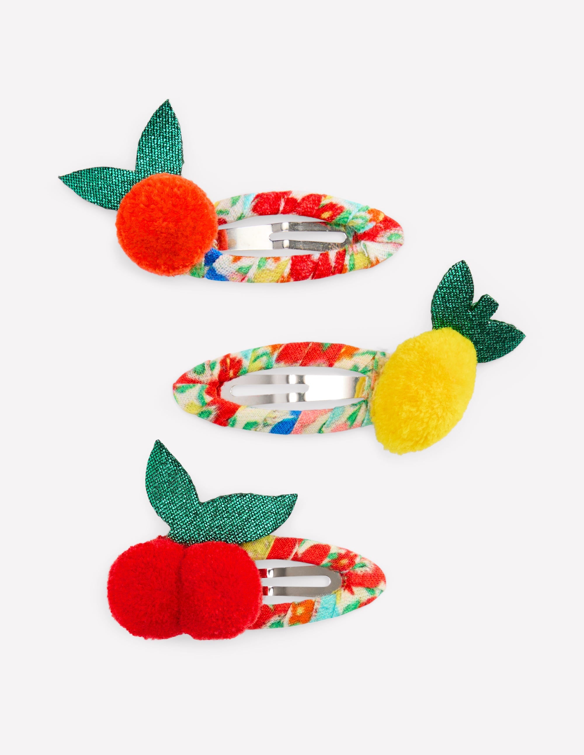 3 Pack Hair Clips-Fruit - Image 1
