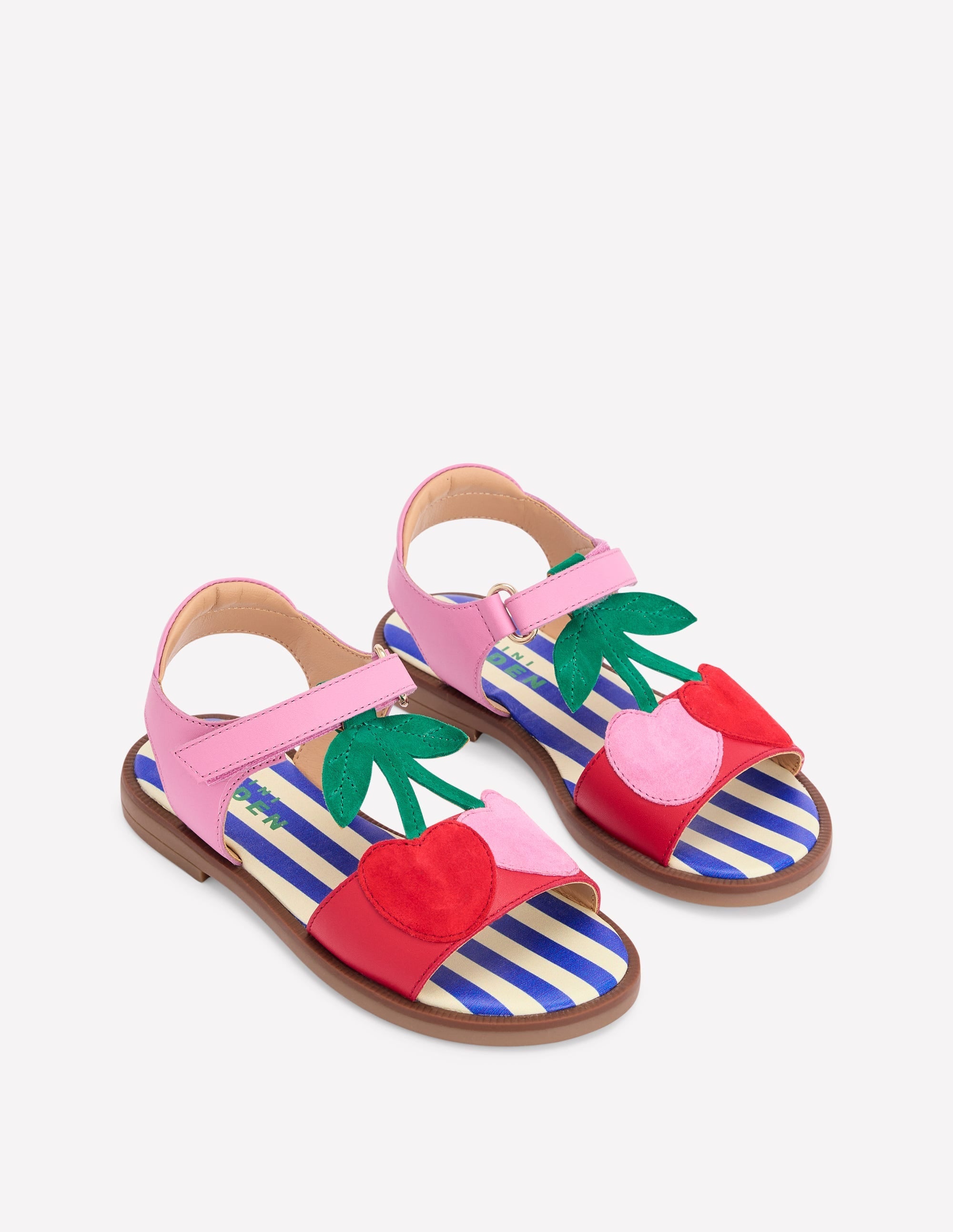 Fun Leather Sandals-Cherries - Image 1