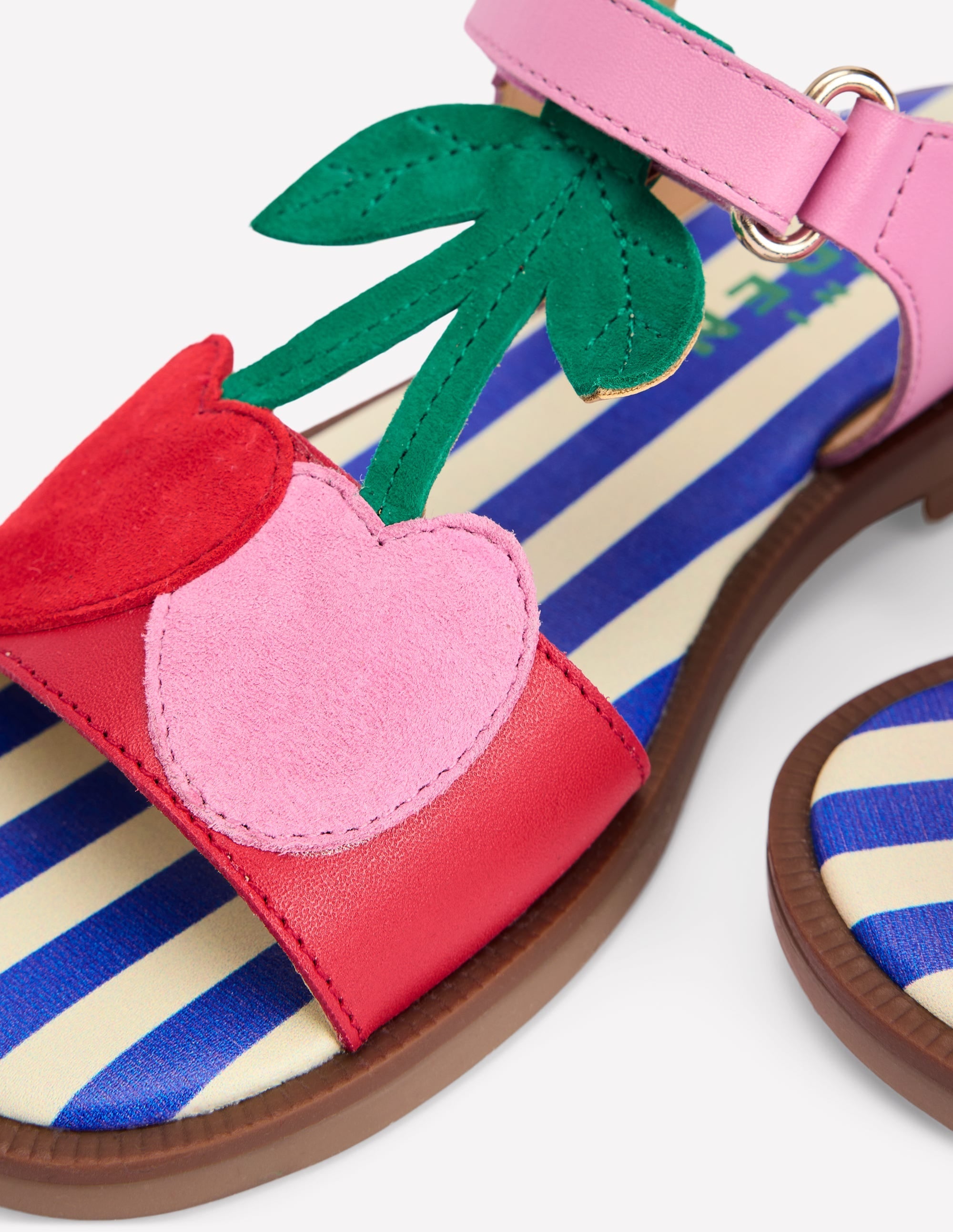 Fun Leather Sandals-Cherries - Image 3