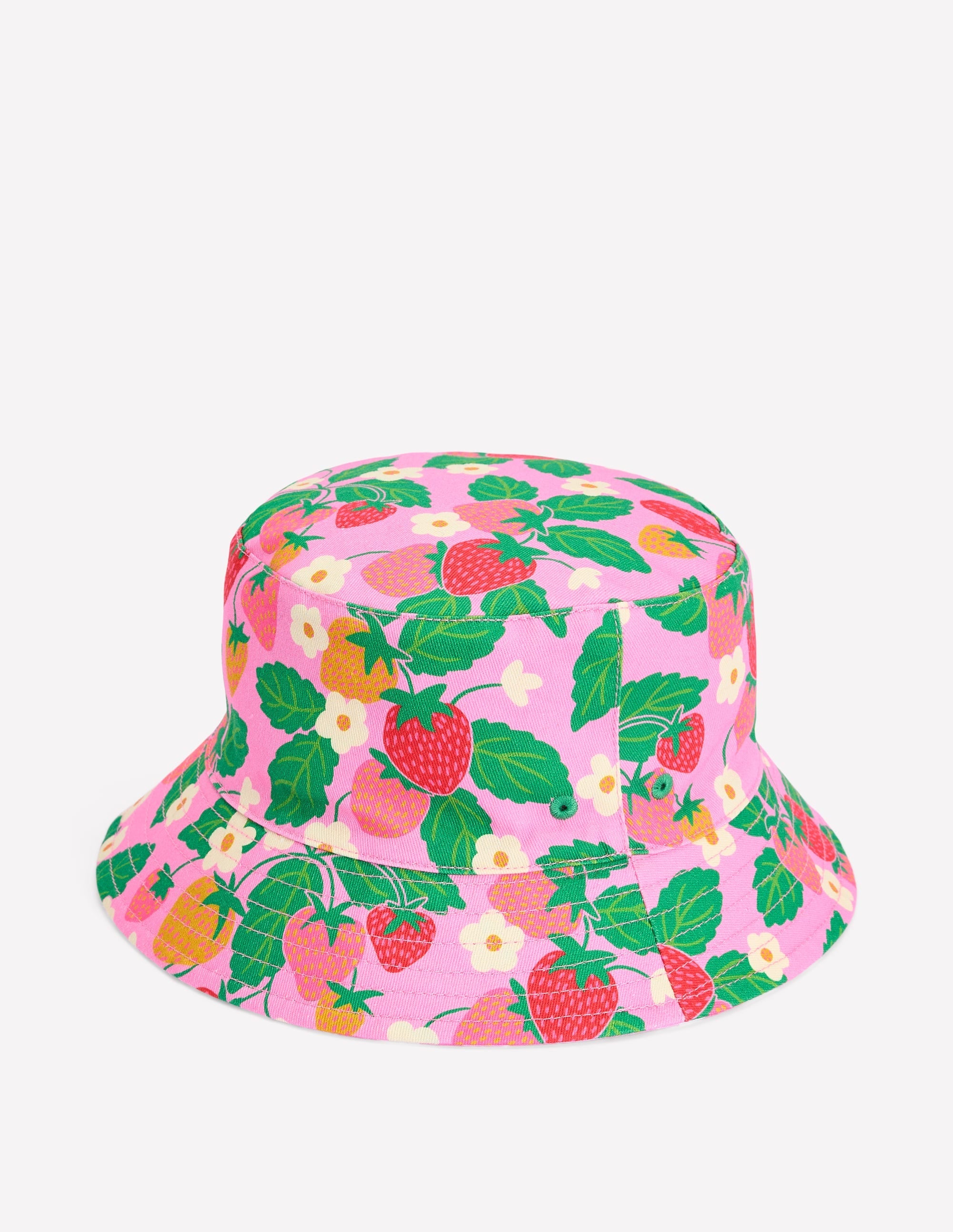 Bucket Hat-Pink Strawberry Gingham - Image 2