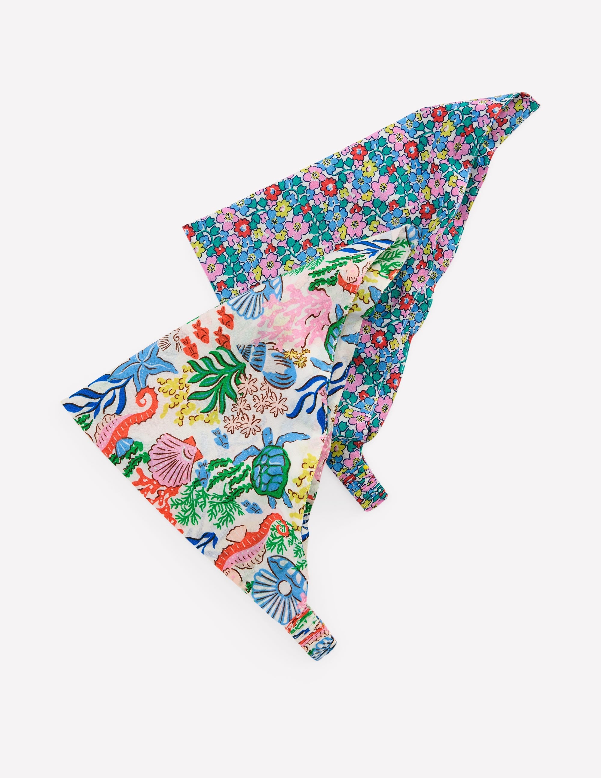2-Pack Headscarves-Multi Flowerbed/Coral Cove - Image 1