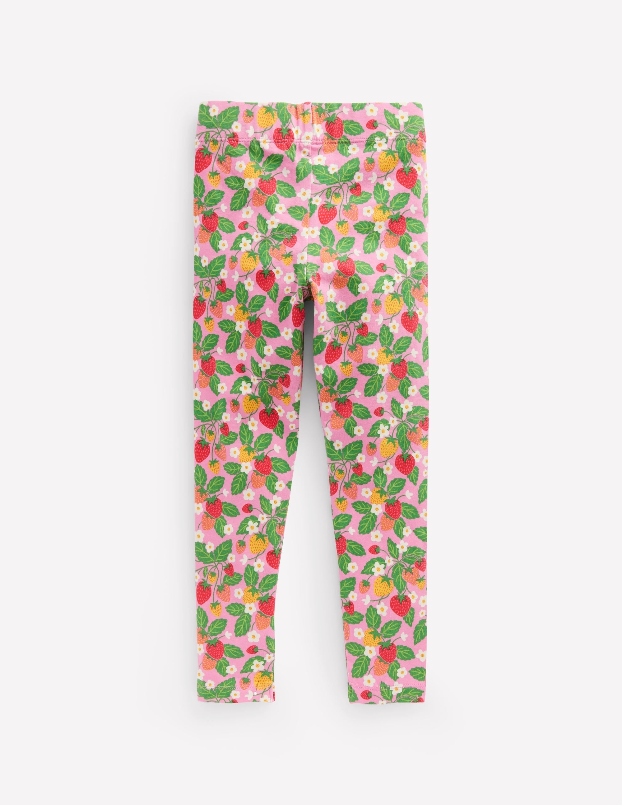 Fun Leggings-Cosmos Pink Strawberry Patch - Image 2