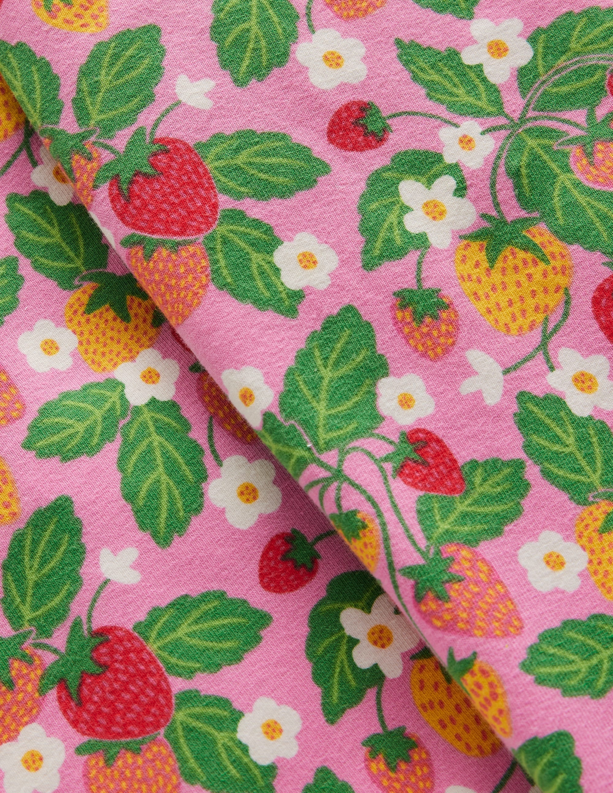 Fun Leggings-Cosmos Pink Strawberry Patch - Image 3